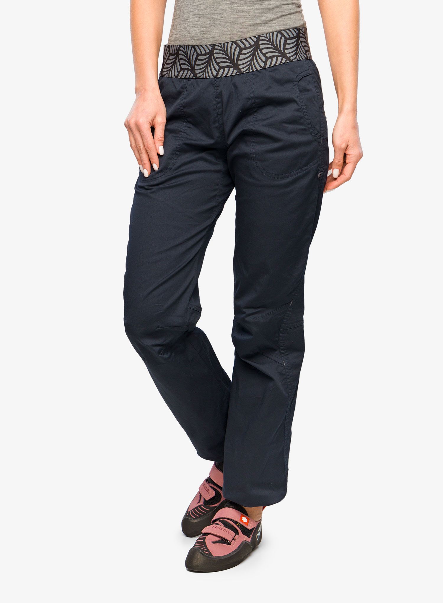 Ženske plezalne hlače Ocun Pantera Organic Pants - anthracite dark navy