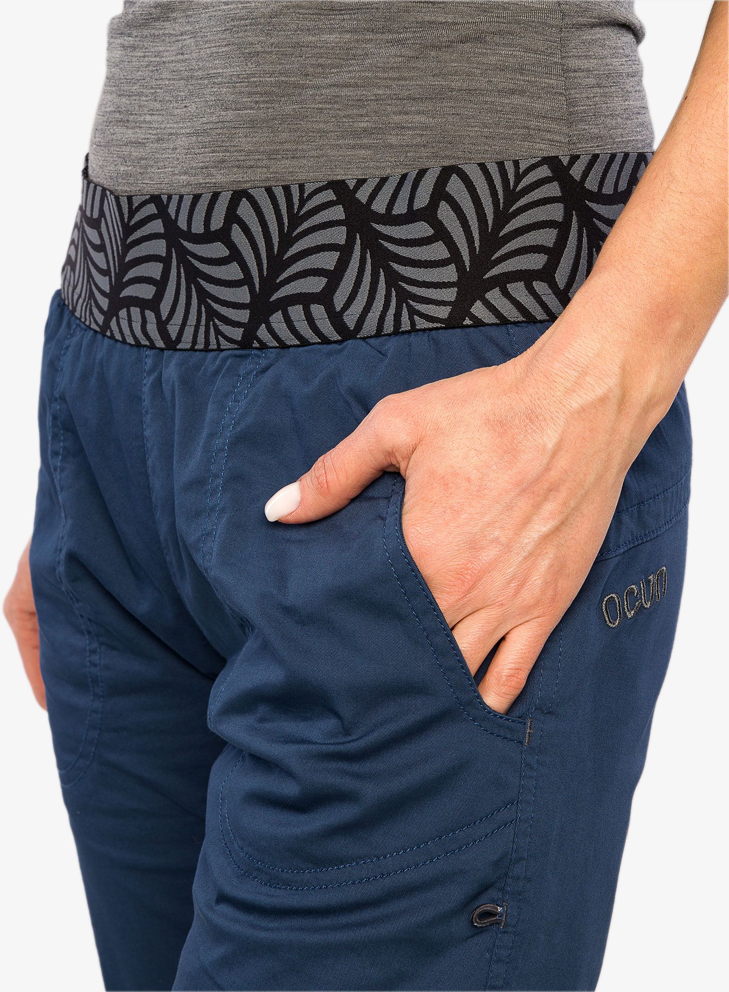 Ženske plezalne hlače Ocun Pantera Organic Pants - blue sargasso sea
