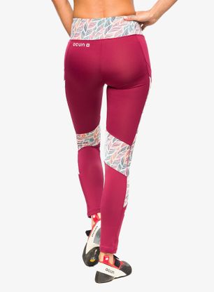 Plezalne pajkice Ocun Rhea Leggings - wine rhododendron