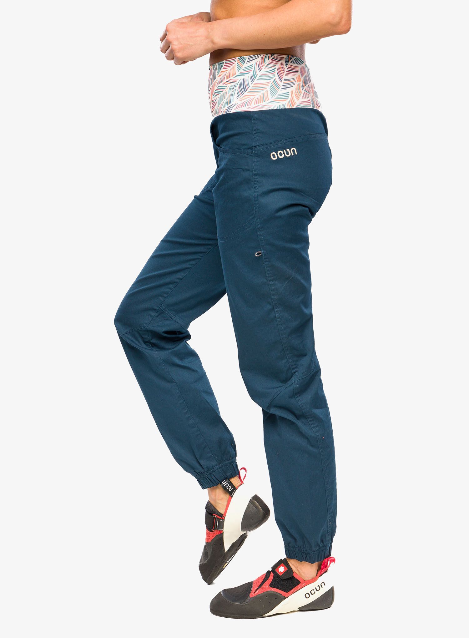 Ženske plezalne hlače Ocun Sansa Pants - blue moonlit ocean