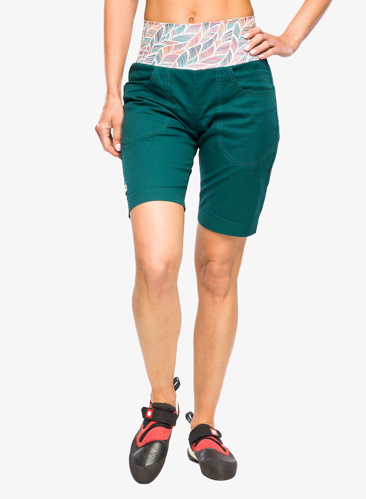 Ženske plezalne kratke hlače Ocun Sansa Shorts - green deep teal