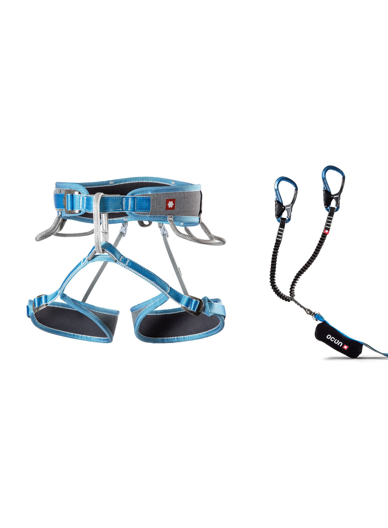 Komplet za ferate Ocun Via Ferrata Twist Tech Captur Pro Swivel Set - grey/blue