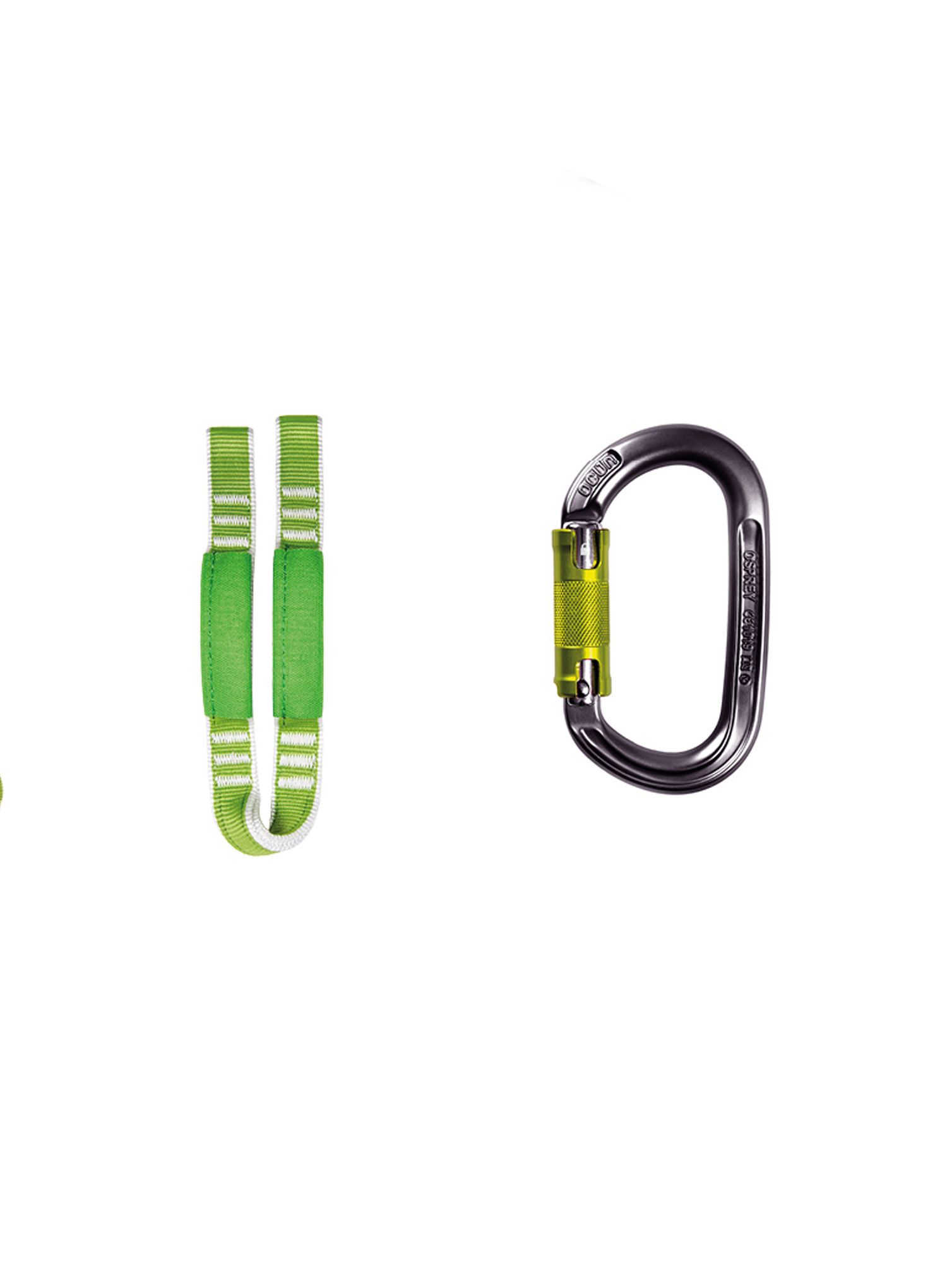 Komplet za ferate Ocun Via Ferrata Twist + Chest Set - green