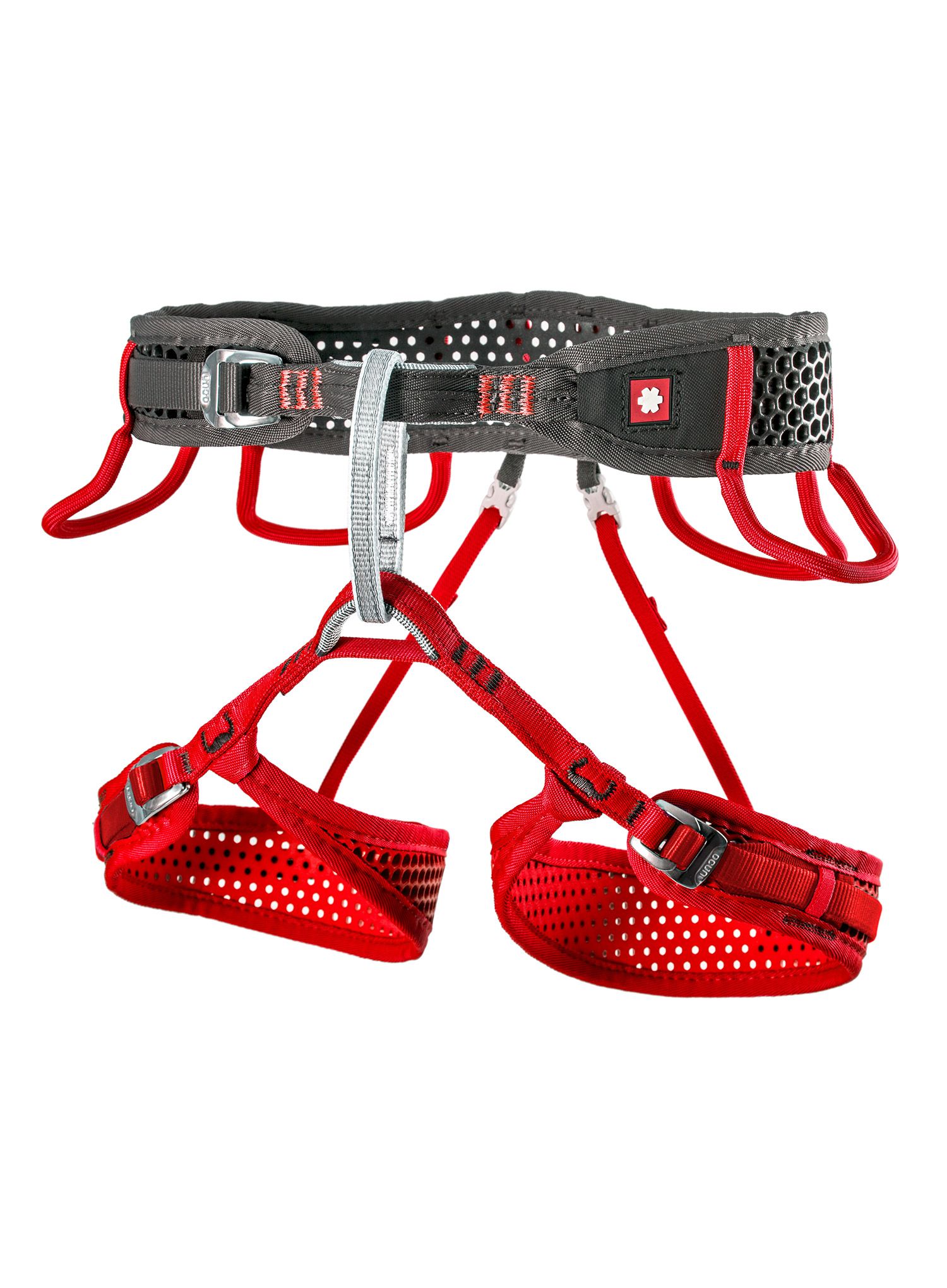 Ženski plezalni pas Ocun WeBee Lady - black/red