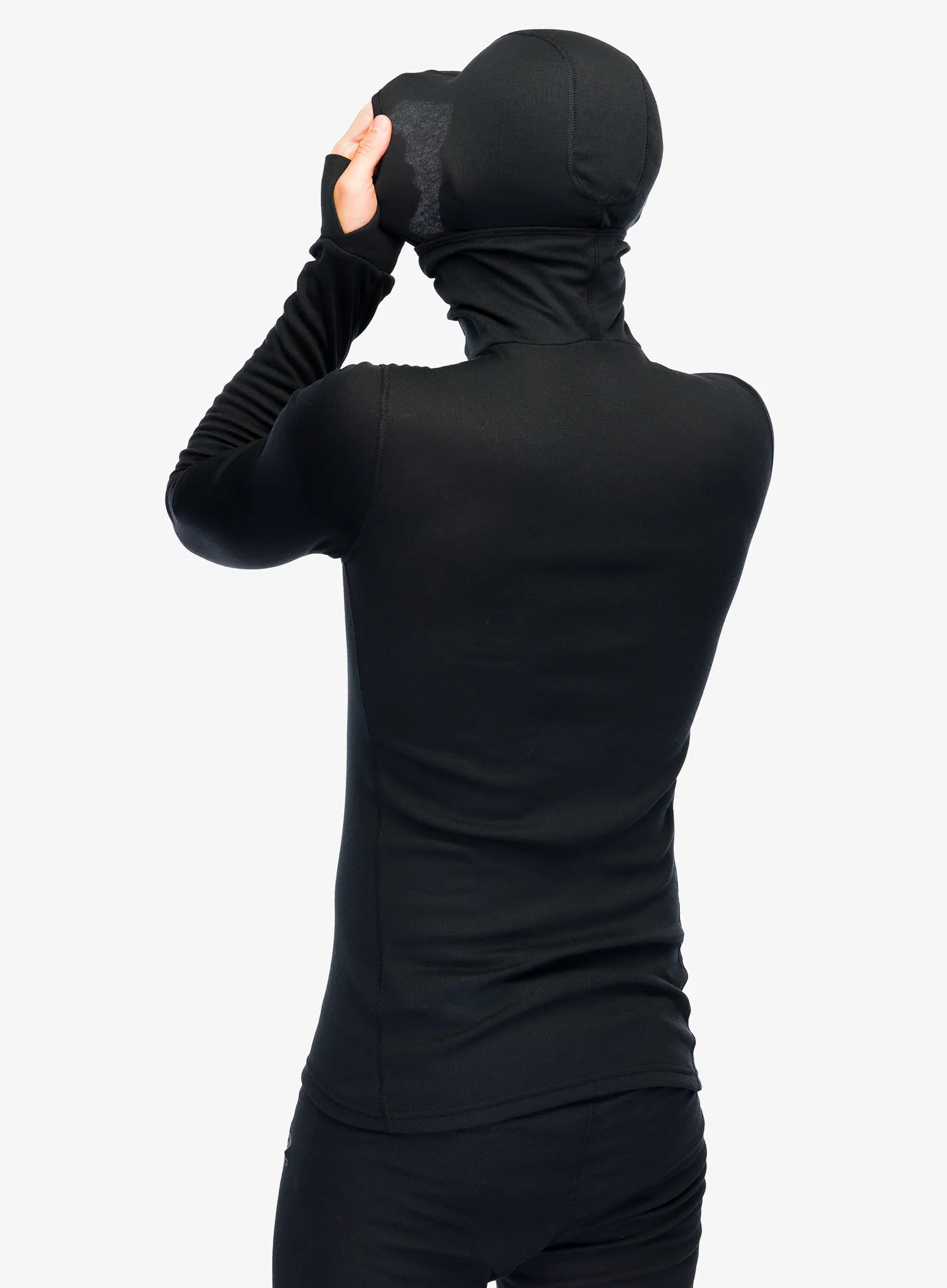 Termo flis jopa Odlo Active Warm BL Top Facemask LS - black