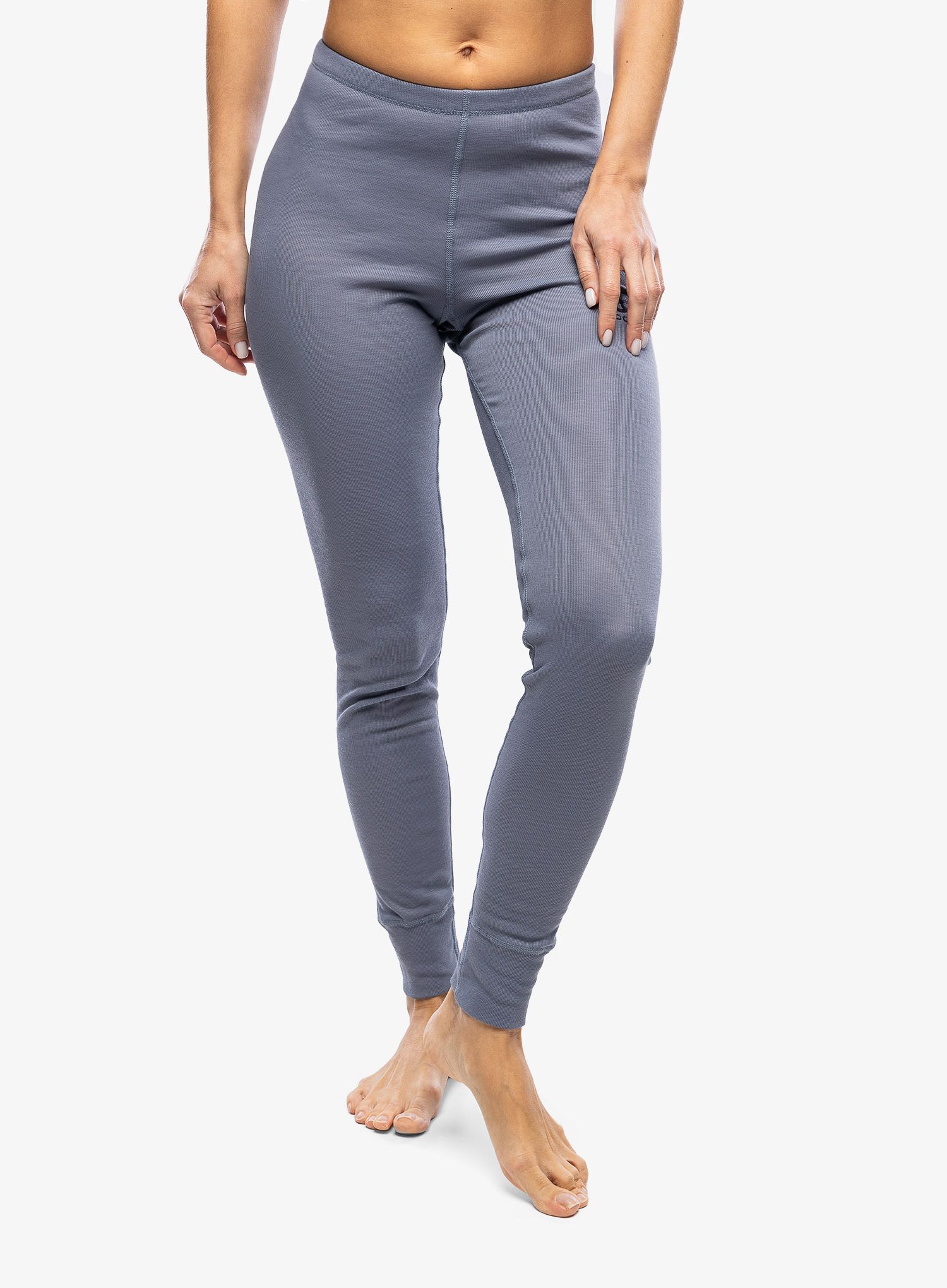 Ženske termo pajkice Odlo Active Warm Eco BL Bottom Long - folkstone gray