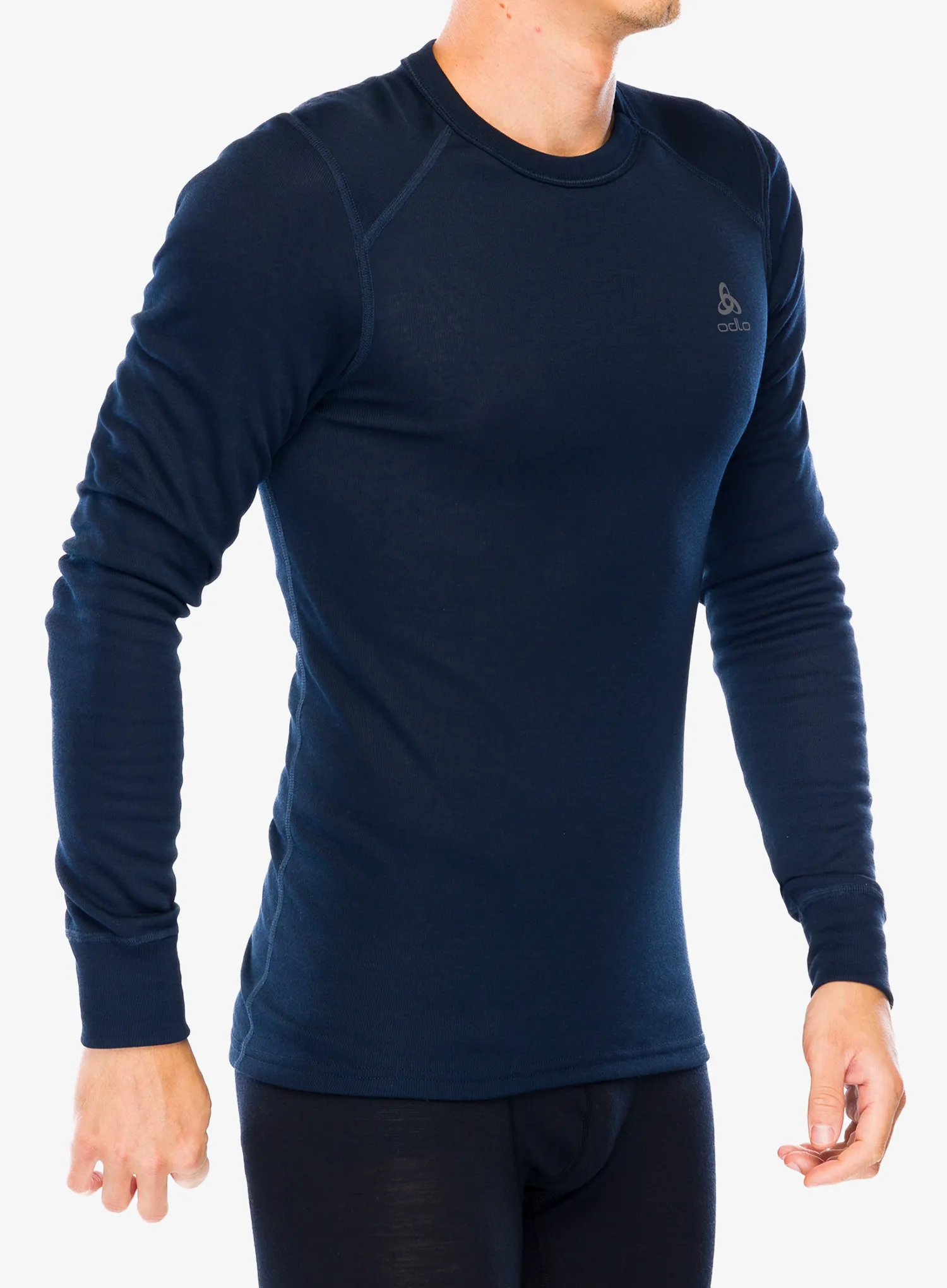 Termo flis jopa Odlo Active Warm Eco BL Top Crew Neck LS - dark sapphire