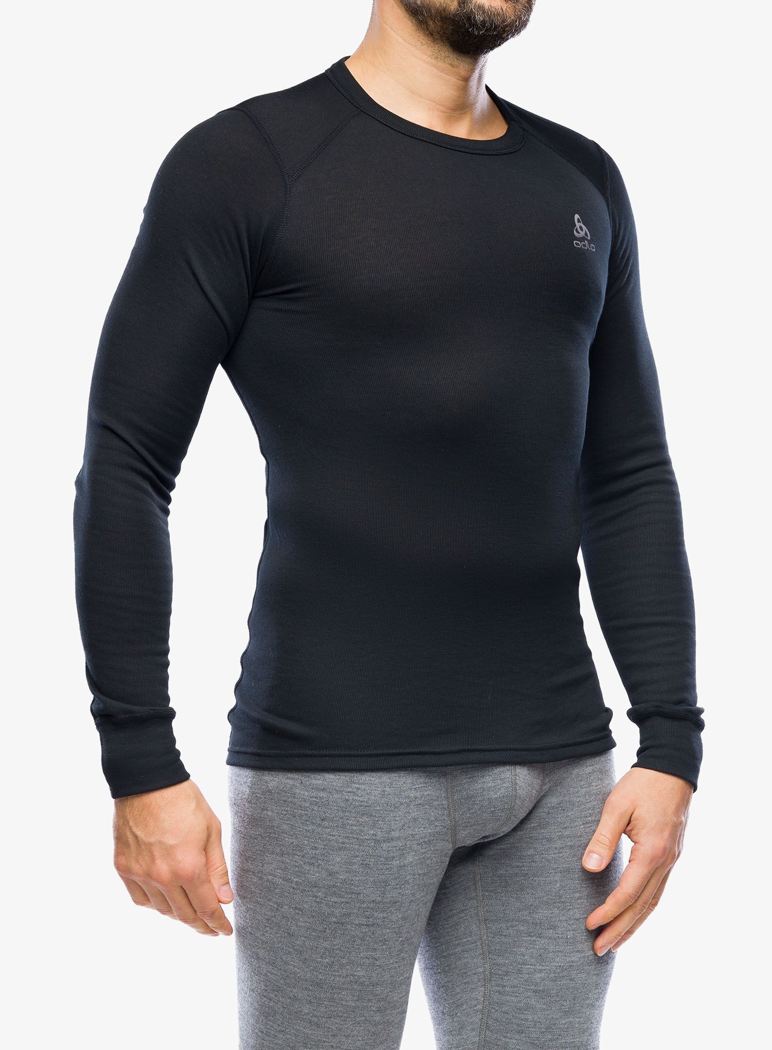 Termo flis jopa Odlo Active Warm Eco BL Top Crew Neck LS - black