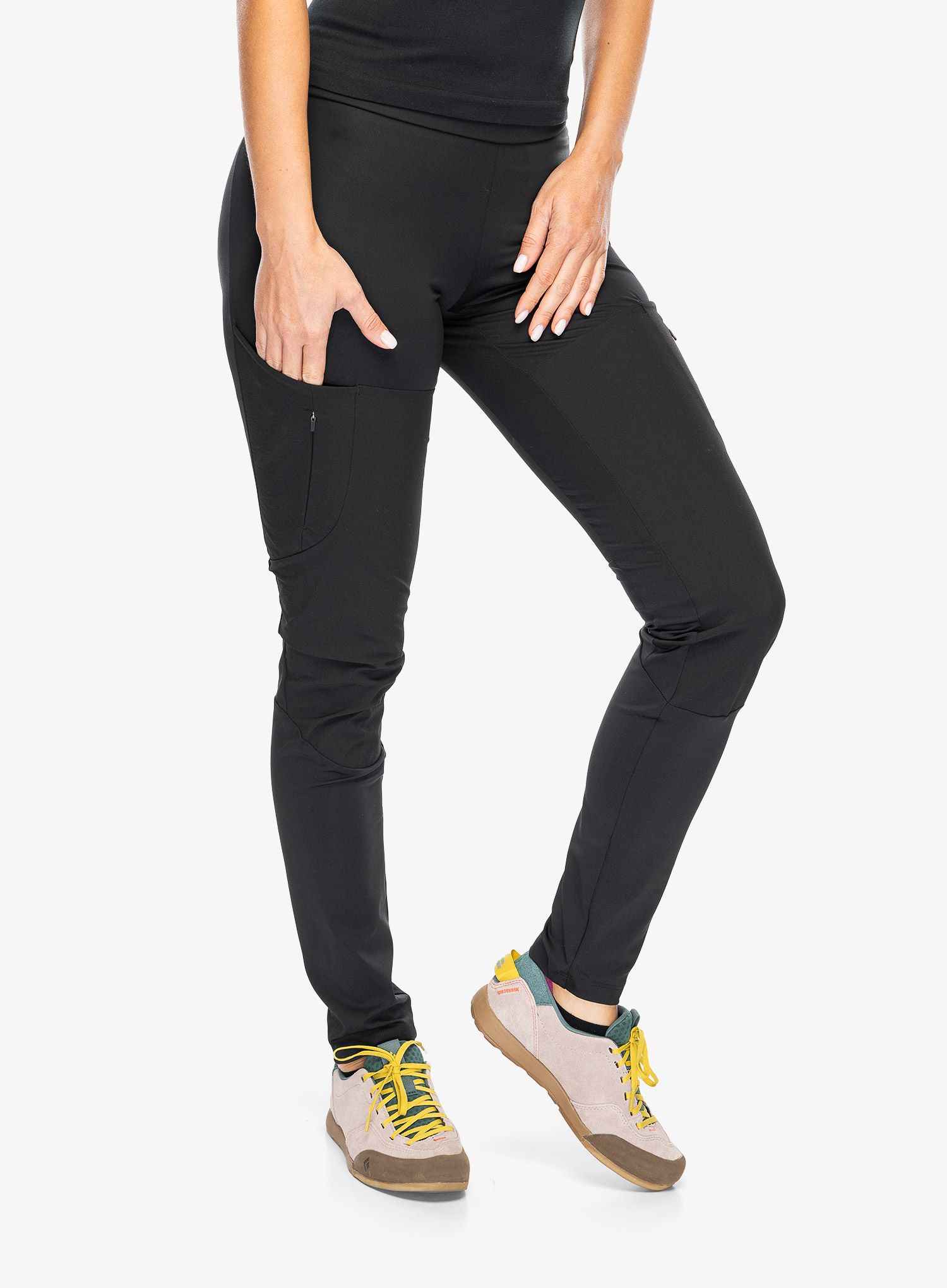 Ženske pajkice Odlo Ascent Tights  - black