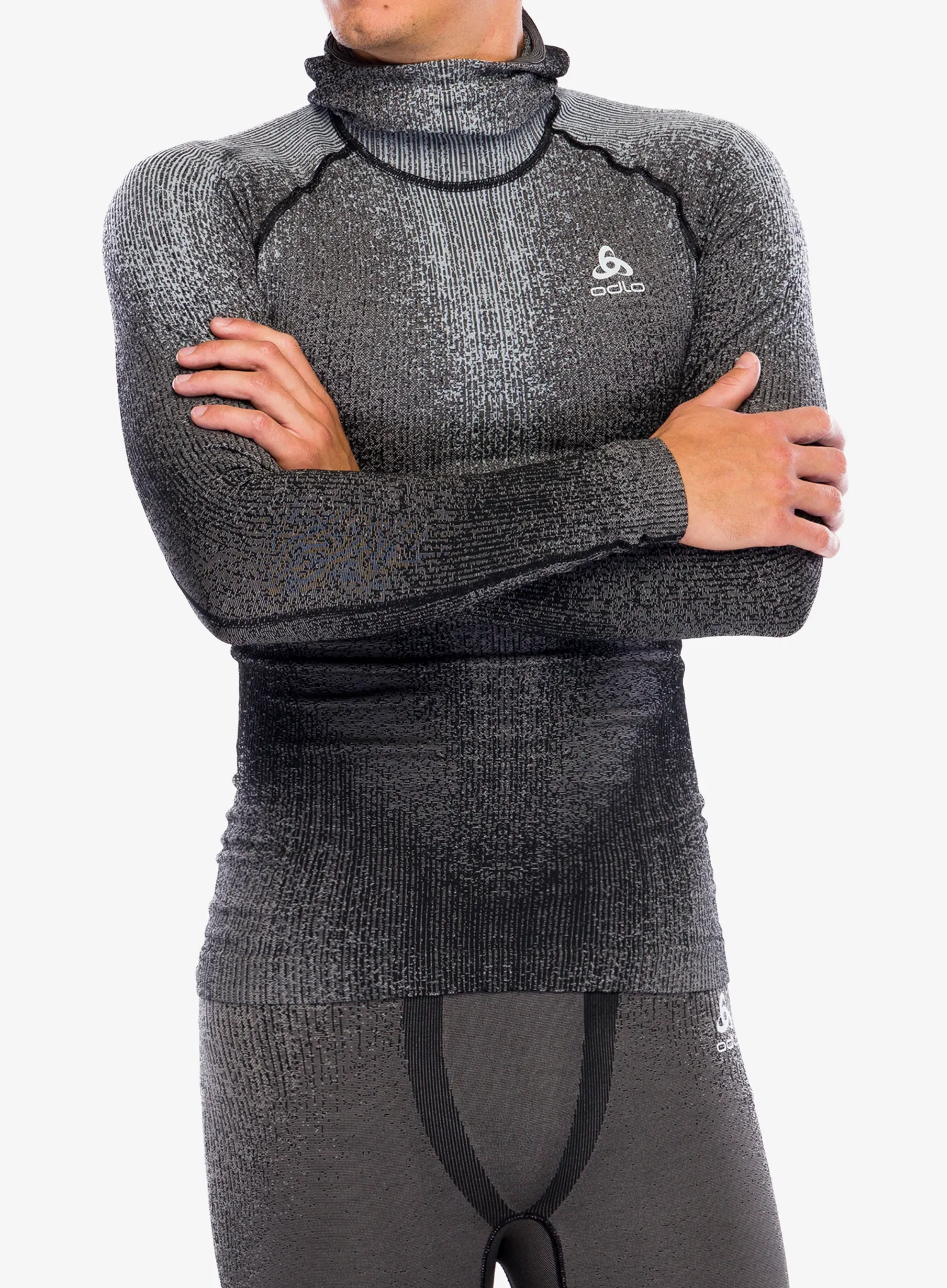 Termo flis jopa Odlo Blackcomb Eco BL Top Facemask LS - black