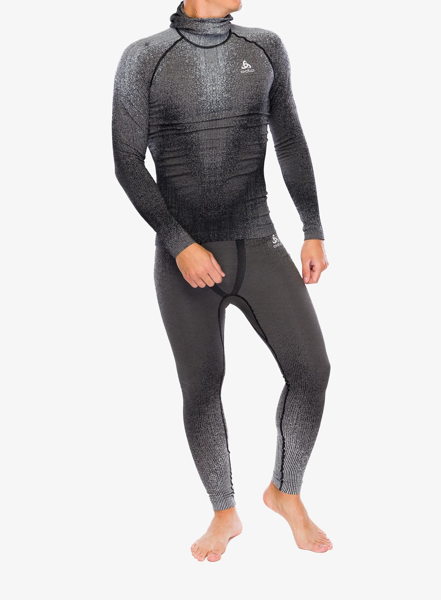 Termo flis jopa Odlo Blackcomb Eco BL Top Facemask LS - black
