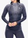 Ženska termo flis jopa Odlo Blackcomb Eco BL Top Facemask LS - gray ridge