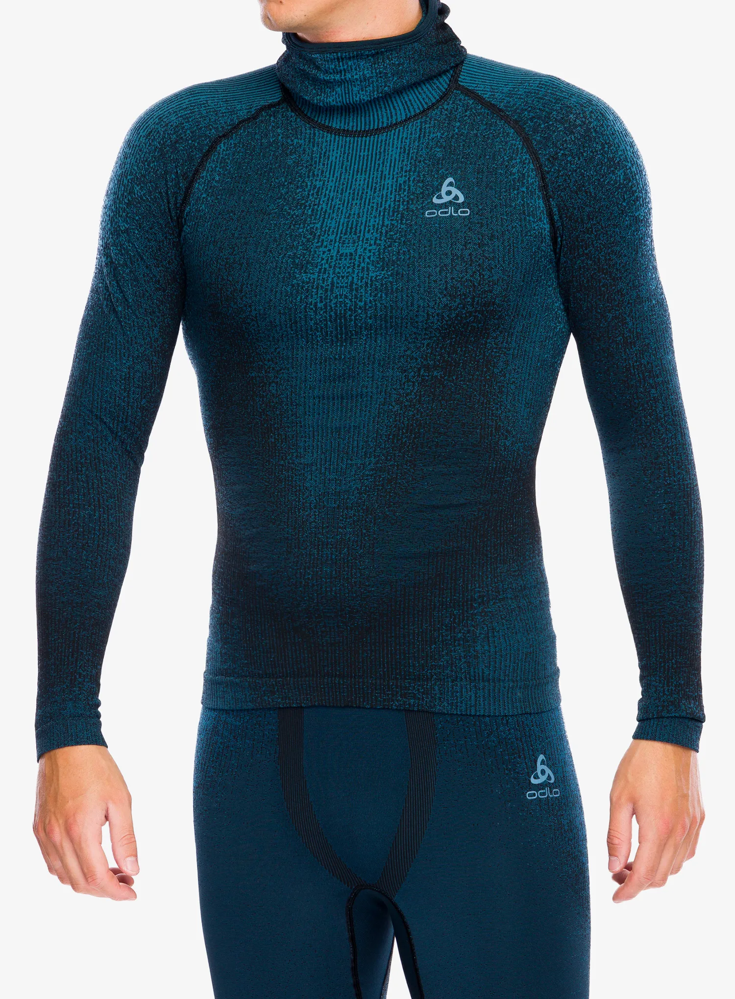 Termo flis jopa Odlo Blackcomb Eco BL Top Facemask LS - provincial blue