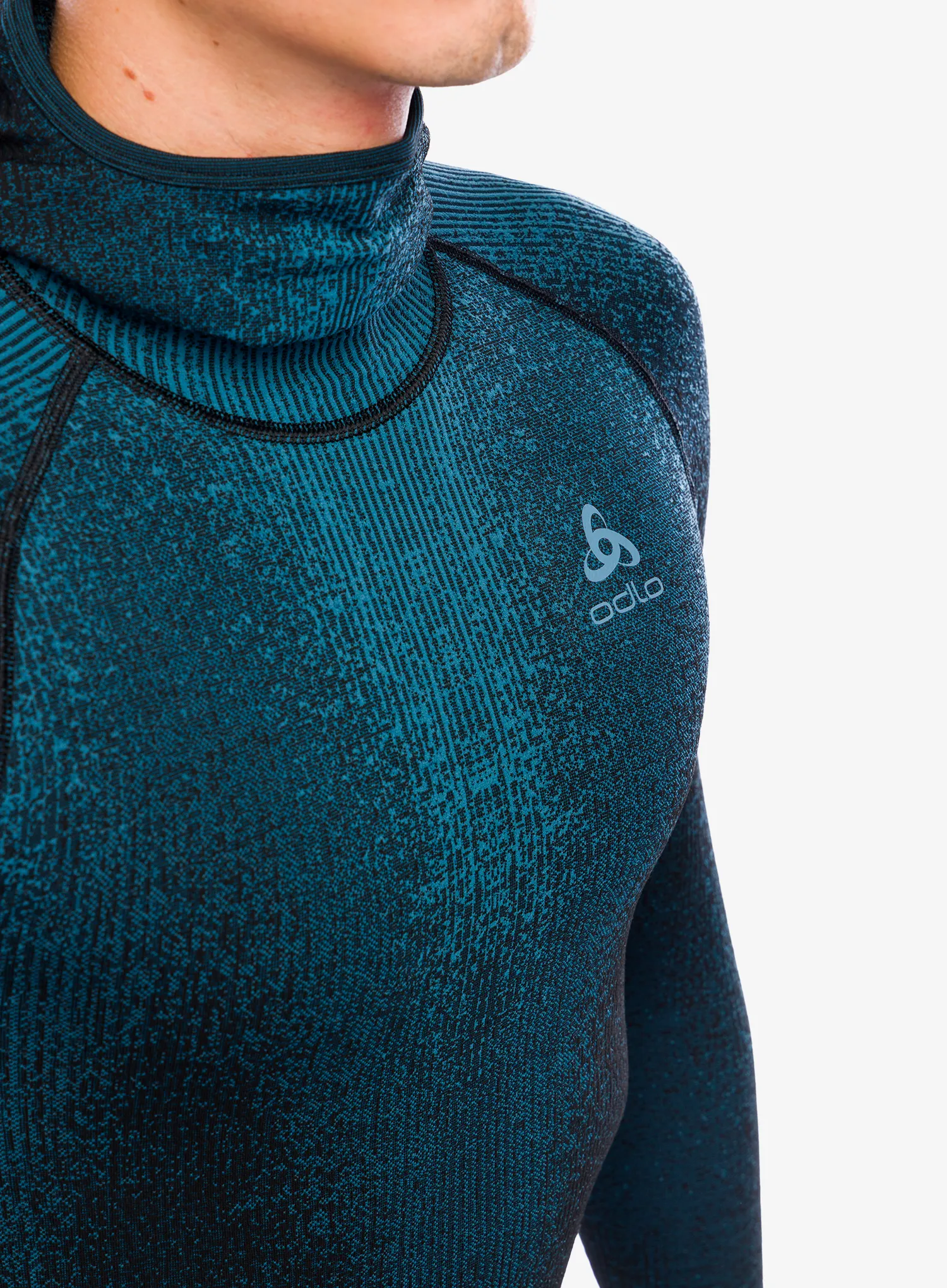 Termo flis jopa Odlo Blackcomb Eco BL Top Facemask LS - provincial blue