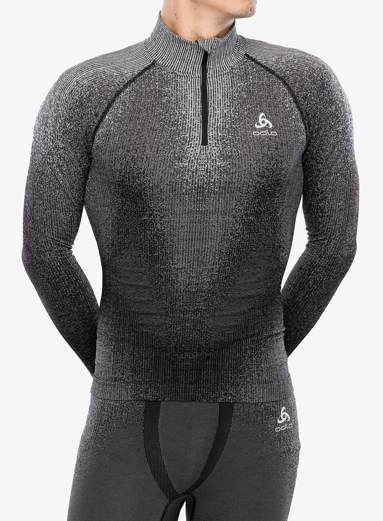 Termo flis jopa Odlo Blackcomb Eco BL Top Turtle Neck LS Half Zip - black