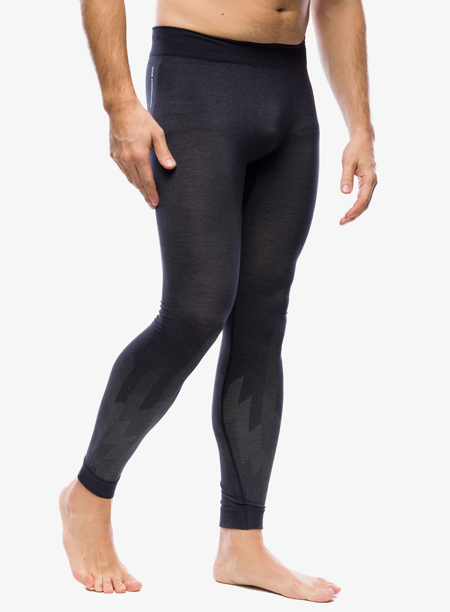 Termo pajkice Odlo Kinship PW 200 BL Bottom Long - black melange