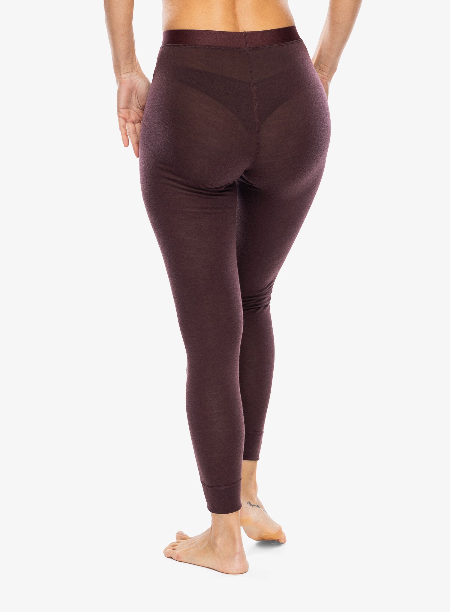 Ženske termo pajkice Odlo Merino 160 BL Bottom Long - fudge