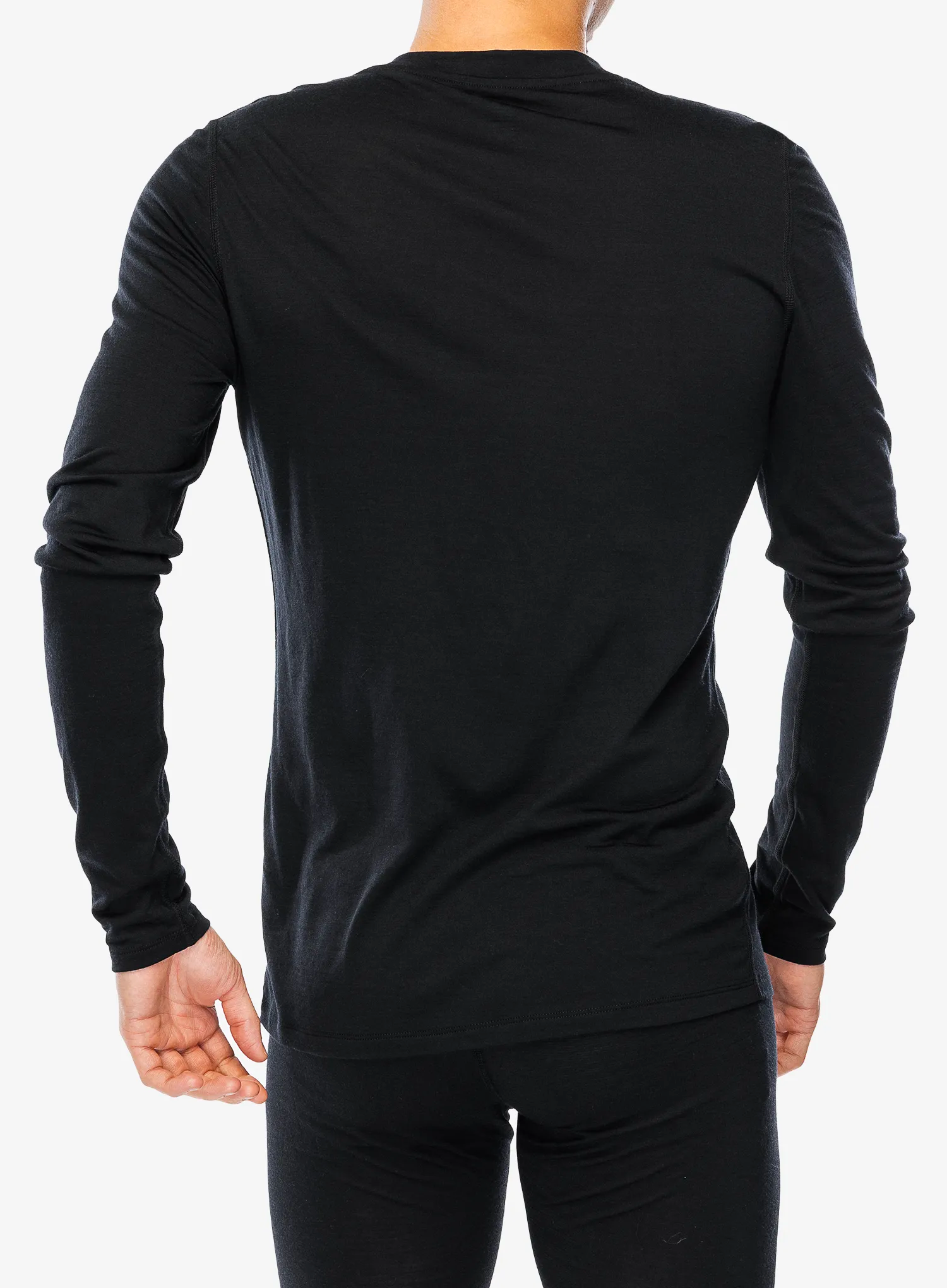Termo flis jopa Odlo Merino 160 BL Top Crew Neck LS - black