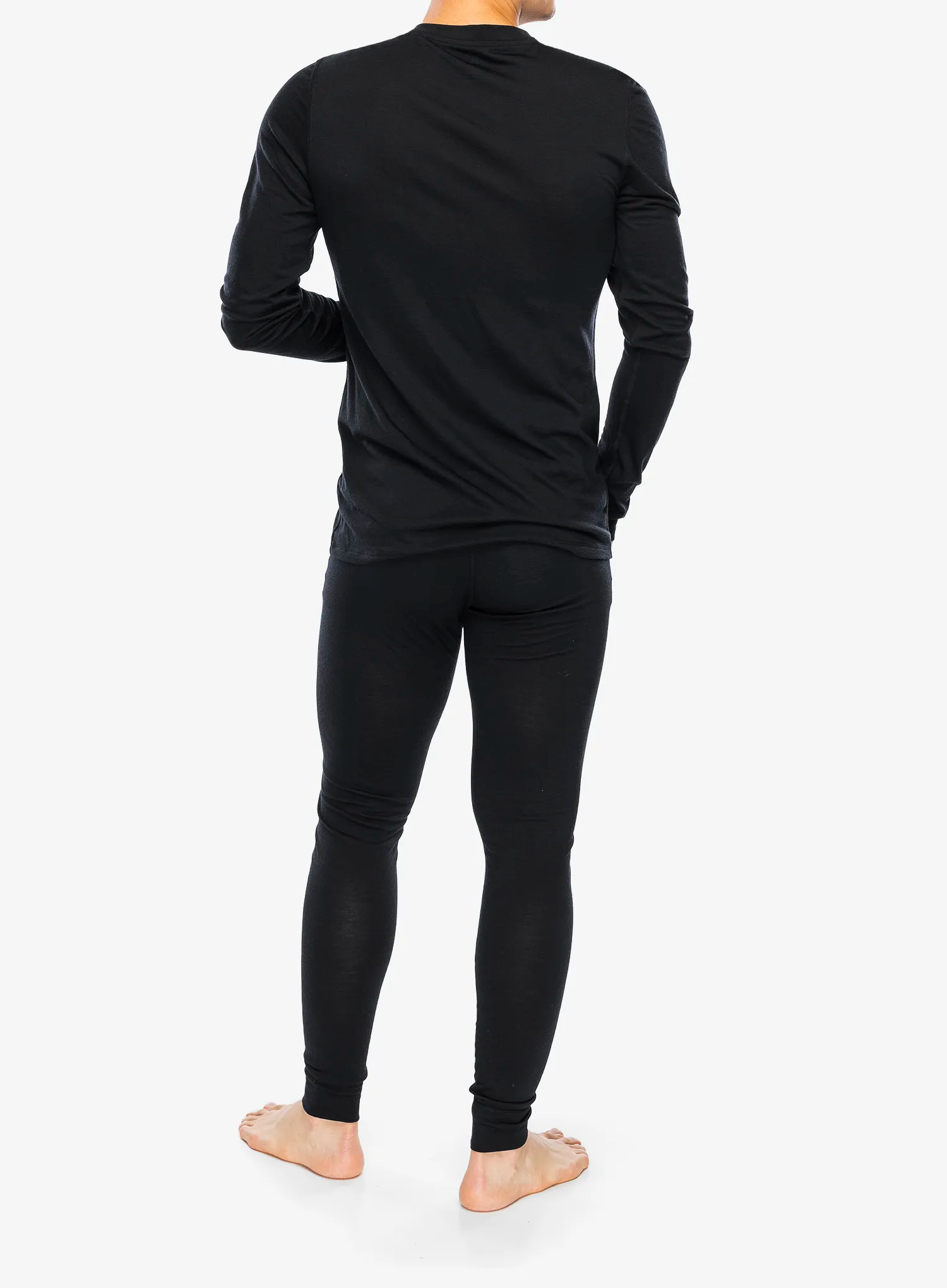 Termo flis jopa Odlo Merino 160 BL Top Crew Neck LS - black