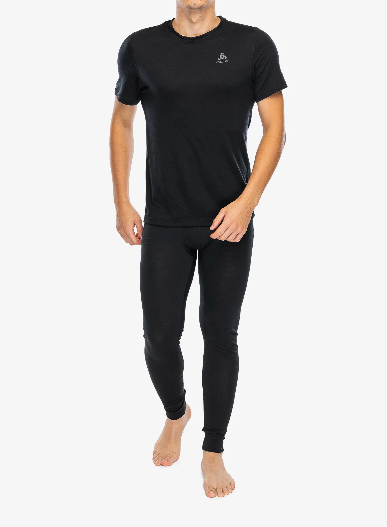 Termo majica Odlo Merino 160 BL Top Crew Neck SS - black