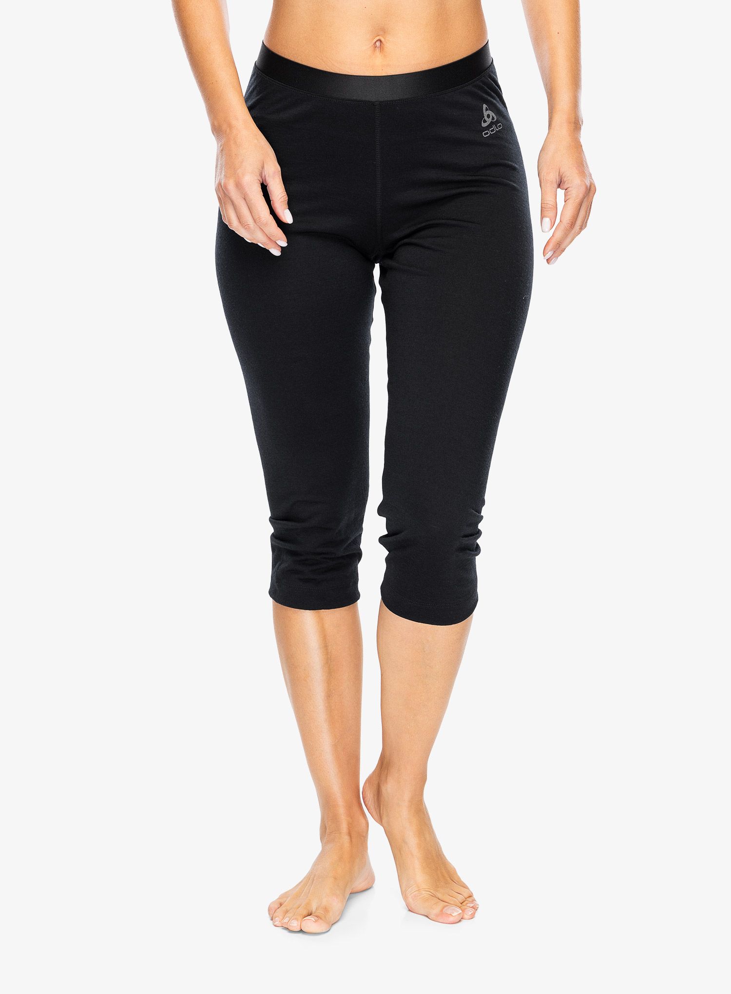 Ženske termo pajkice Odlo Merino 200 BL Bottom 3/4 - black