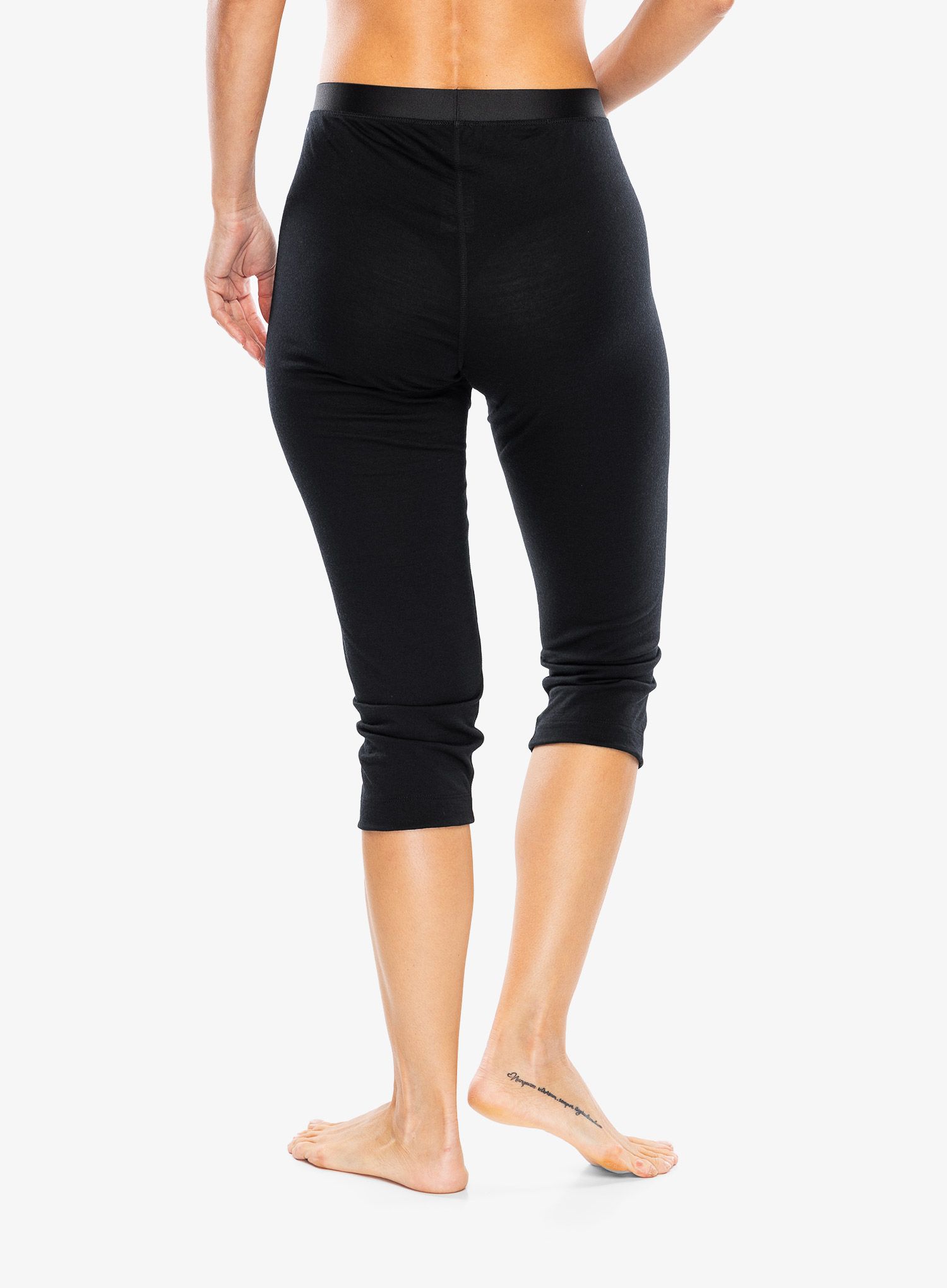Ženske termo pajkice Odlo Merino 200 BL Bottom 3/4 - black