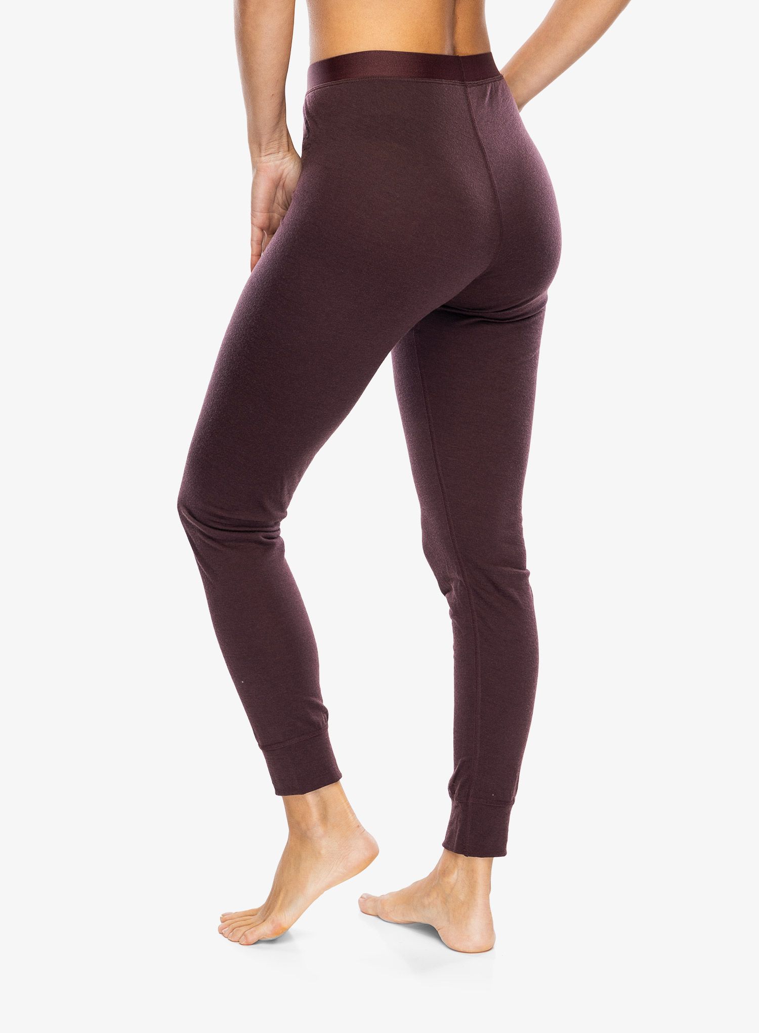Ženske termo pajkice Odlo Merino 200 BL Bottom Long - fudge