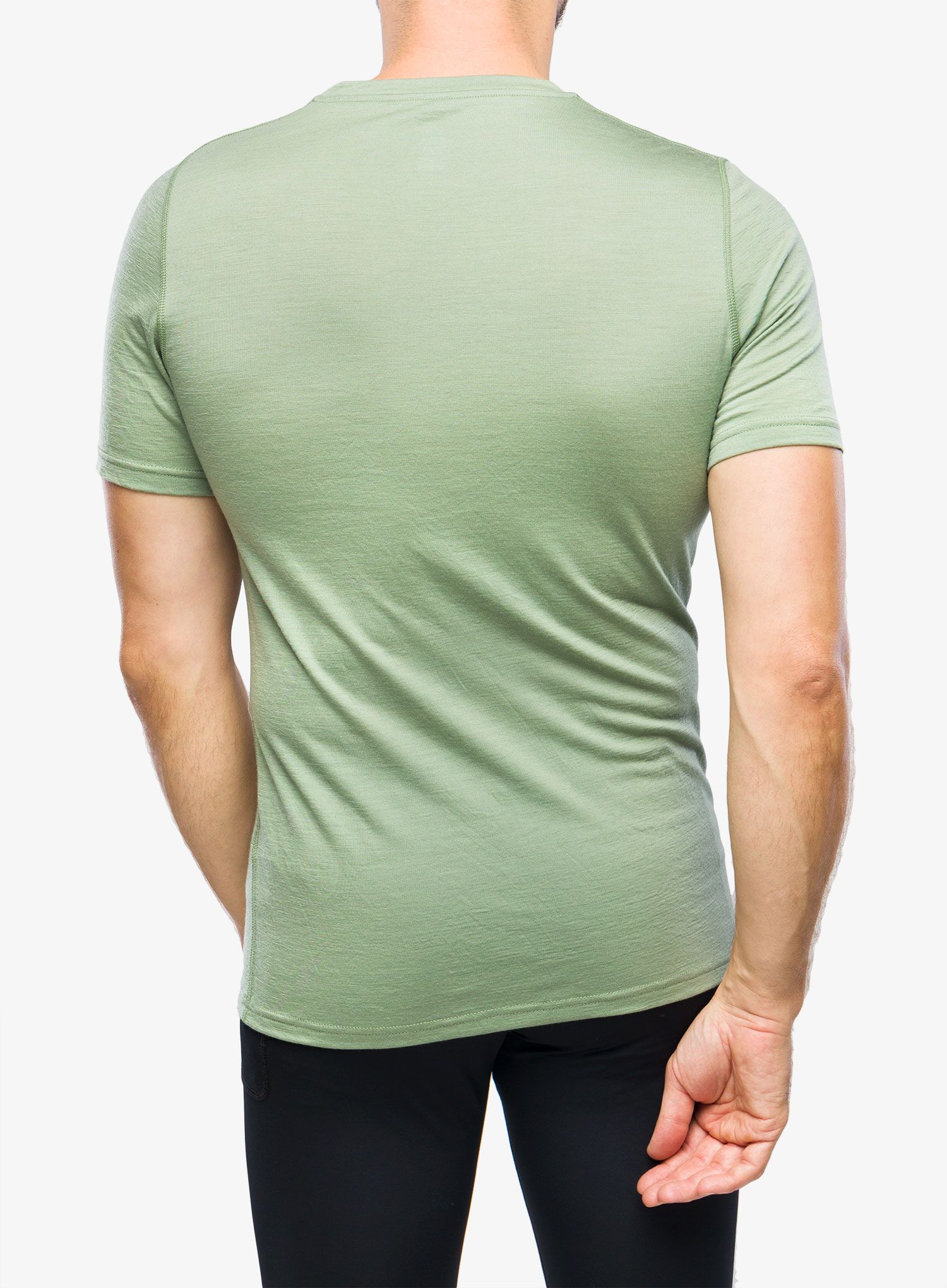 Termo majica Odlo Merino 200 BL Top Crew Neck SS - matte green