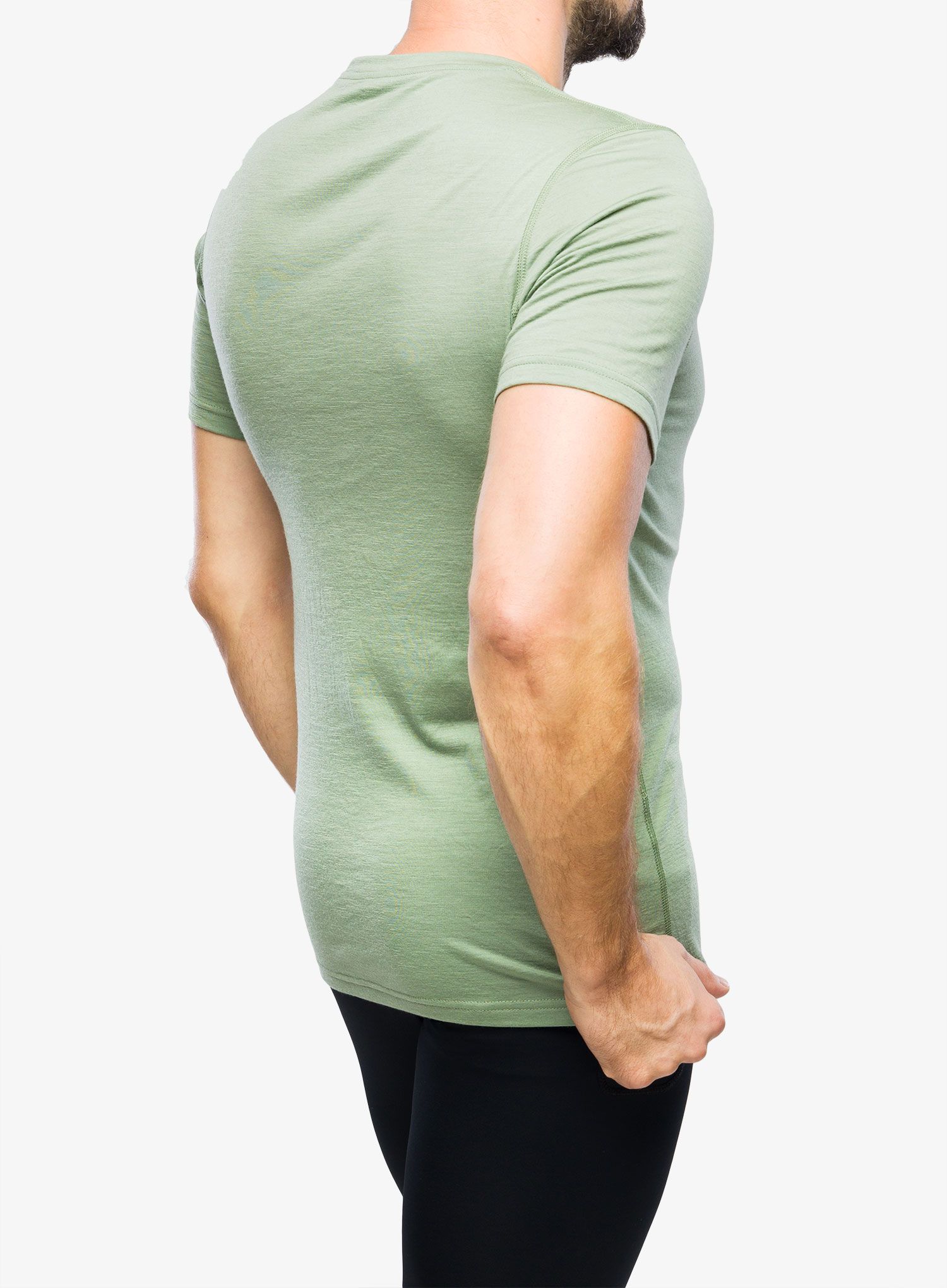 Termo majica Odlo Merino 200 BL Top Crew Neck SS - matte green