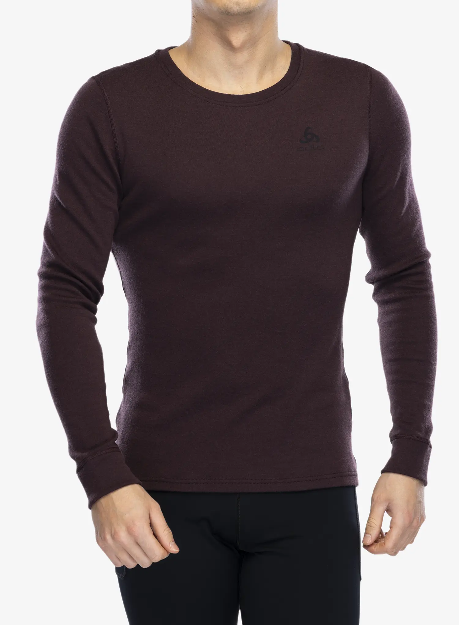 Termo flis jopa Odlo Merino 260 BL Top Crew Neck LS - fudge