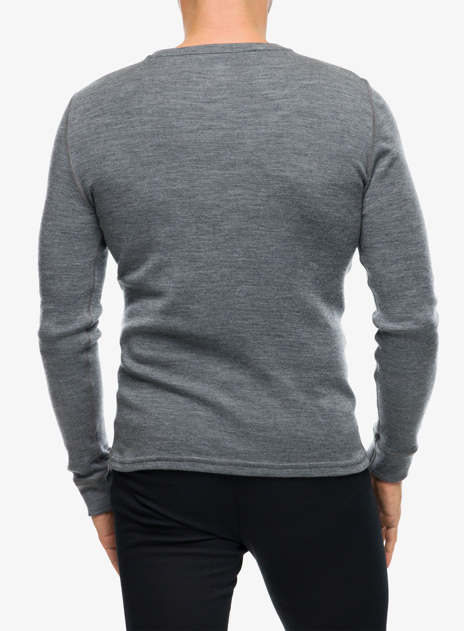 Termo flis jopa Odlo Merino 260 BL Top Crew Neck LS - steel grey melange