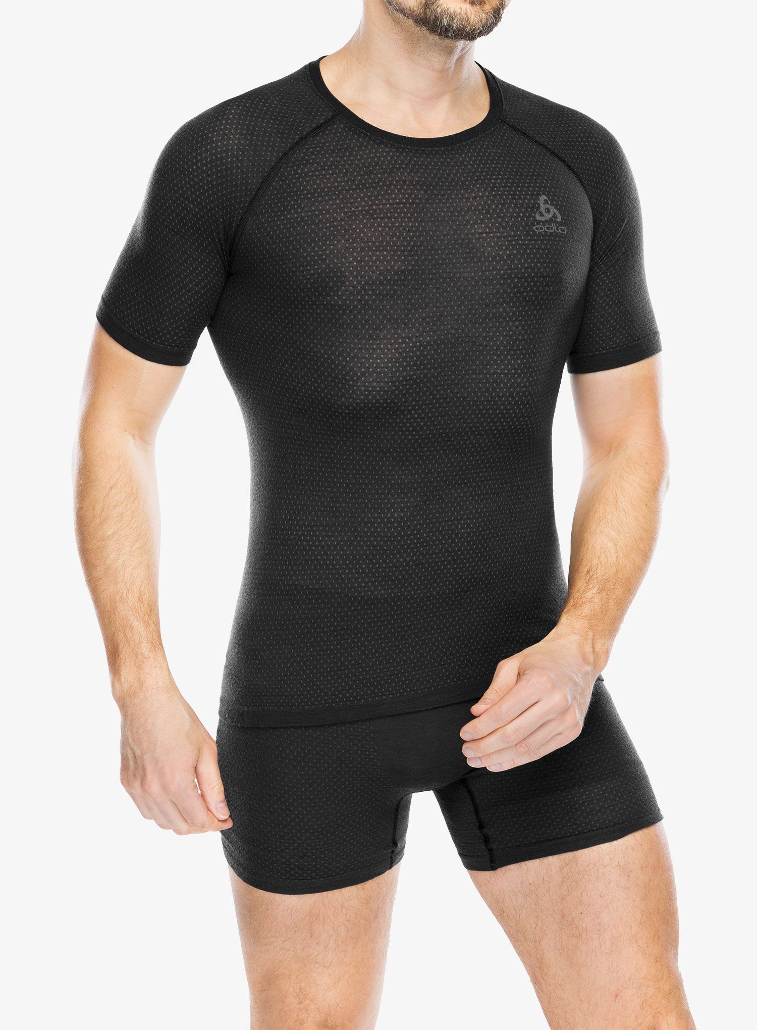 Termo majica Odlo Merino PW 140 Seamless BL Top Crew Neck SS - black