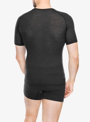 Termo majica Odlo Merino PW 140 Seamless BL Top Crew Neck SS - black