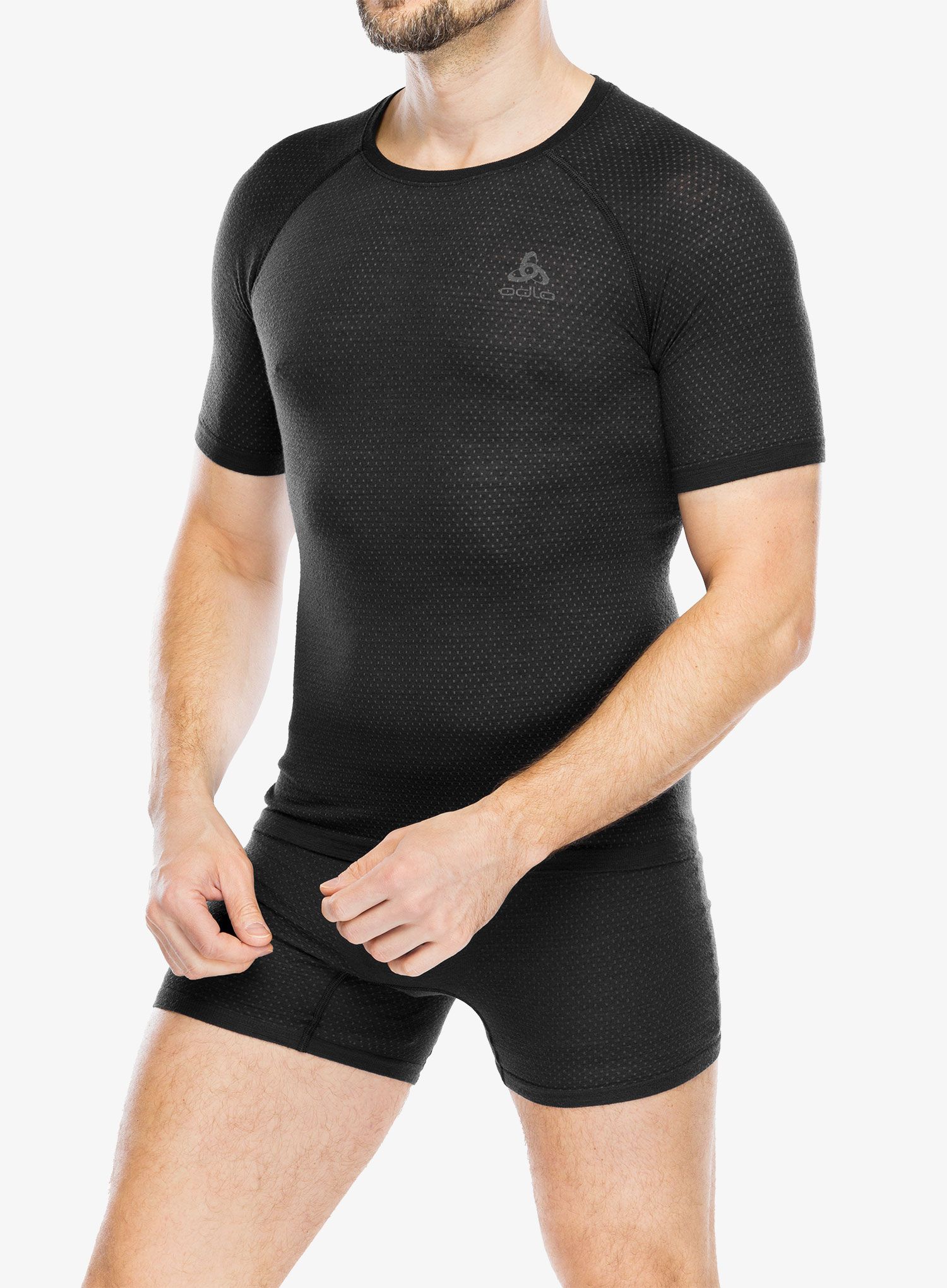 Termo majica Odlo Merino PW 140 Seamless BL Top Crew Neck SS - black