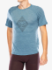 Majica Odlo Merino Tencel 130 Peaks TS Crew Neck SS - provincial blue melange