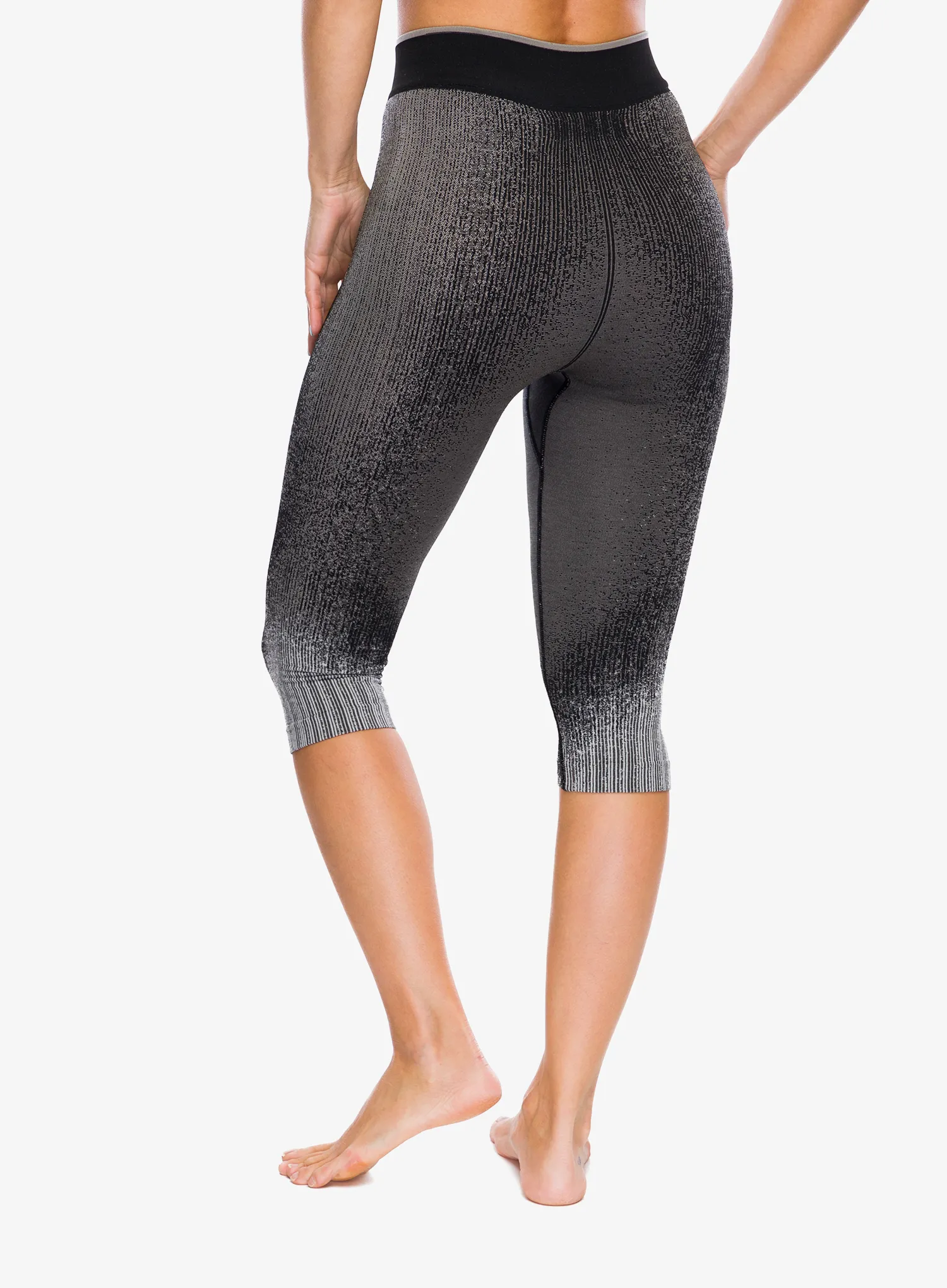 Ženske termo pajkice Odlo Performance Warm Blackcomb BL Bottom 3/4 - black