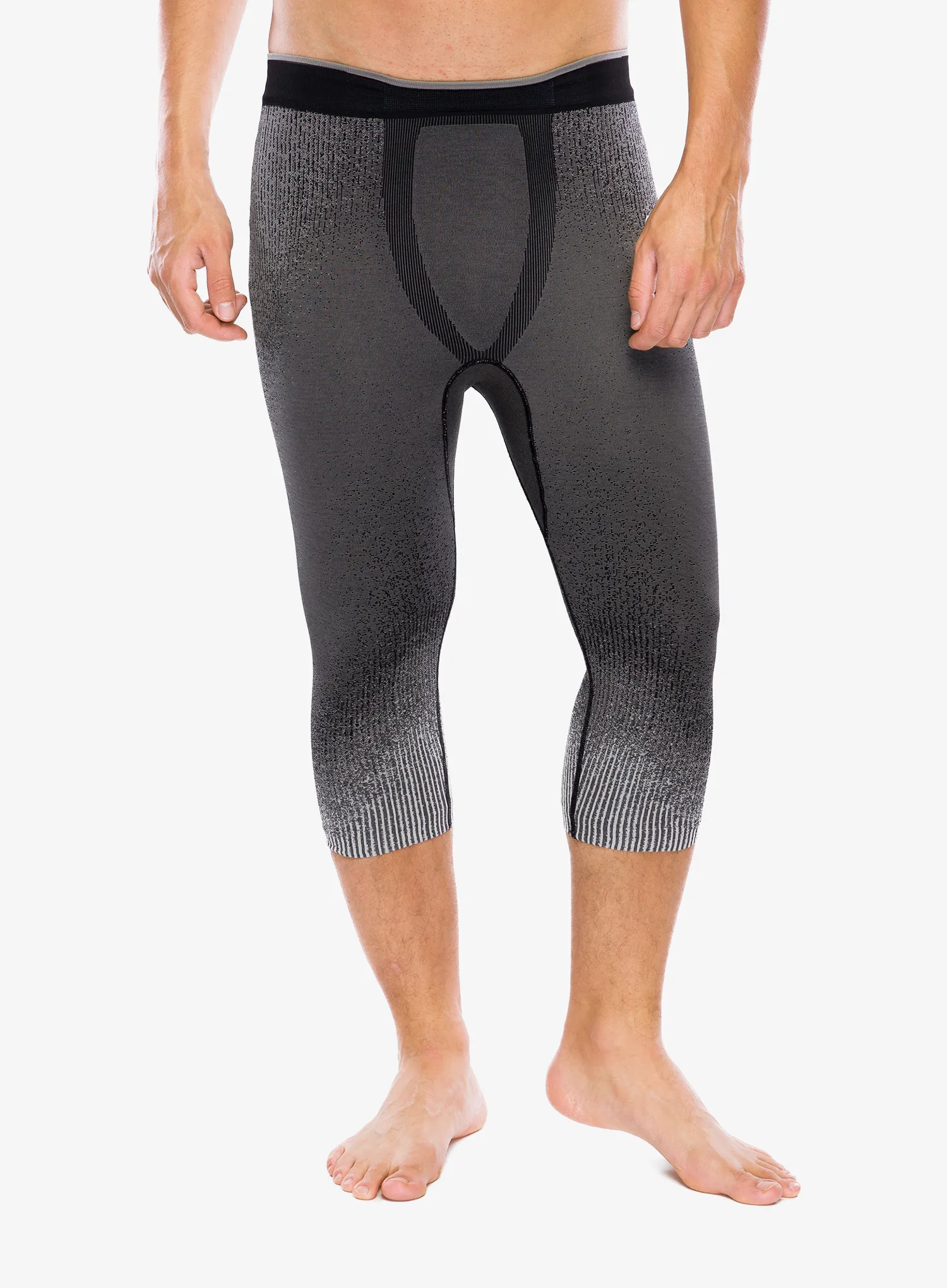 Termo pajkice Odlo Performance Warm Blackcomb BL Bottom 3/4 - black