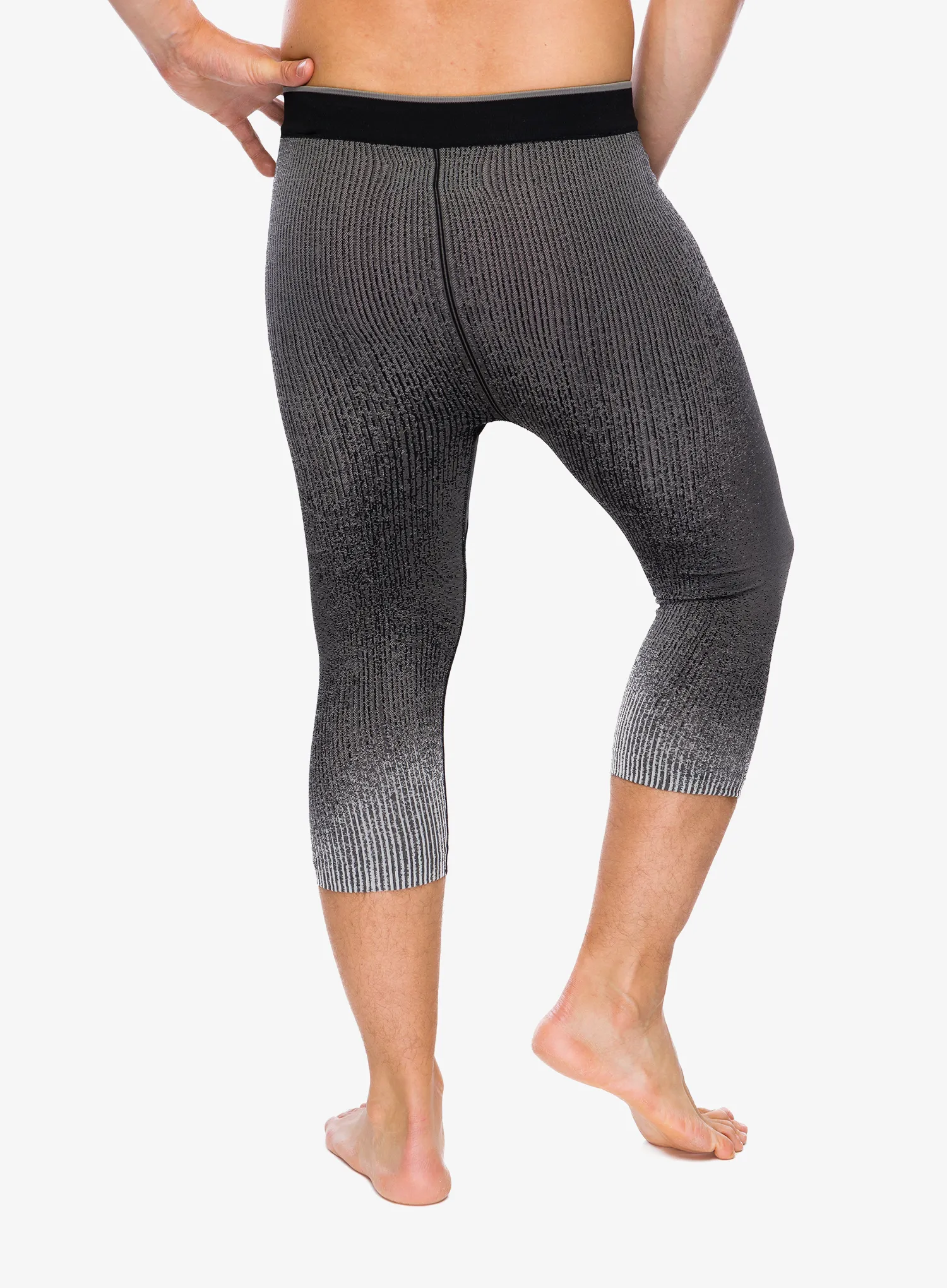Termo pajkice Odlo Performance Warm Blackcomb BL Bottom 3/4 - black