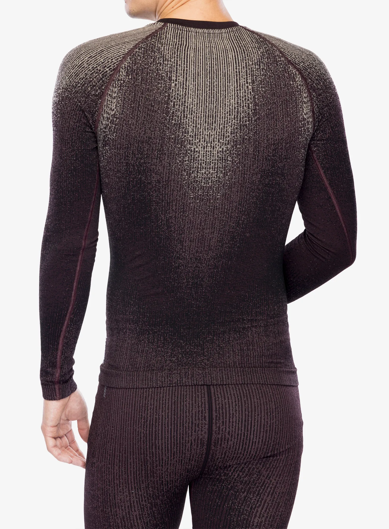 Termo flis jopa Odlo Performance Warm Blackcomb BL Top Crew Neck LS - fudge