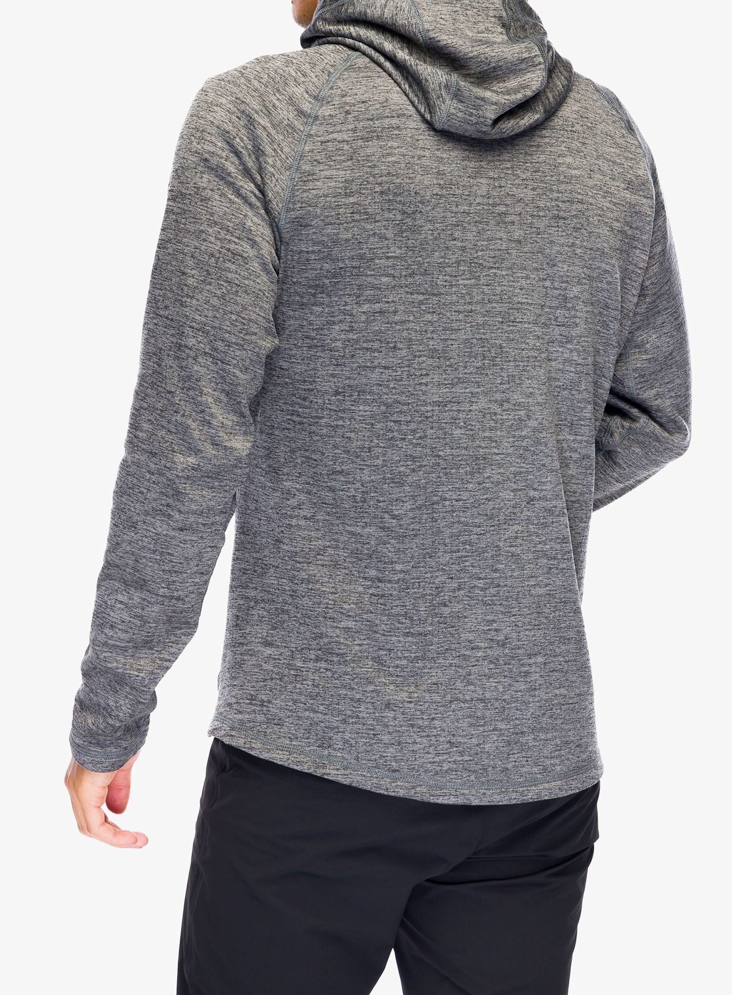 Jopica s kapuco Odlo Tencia Mid Layer Hoody Full Zip - dark grey melange