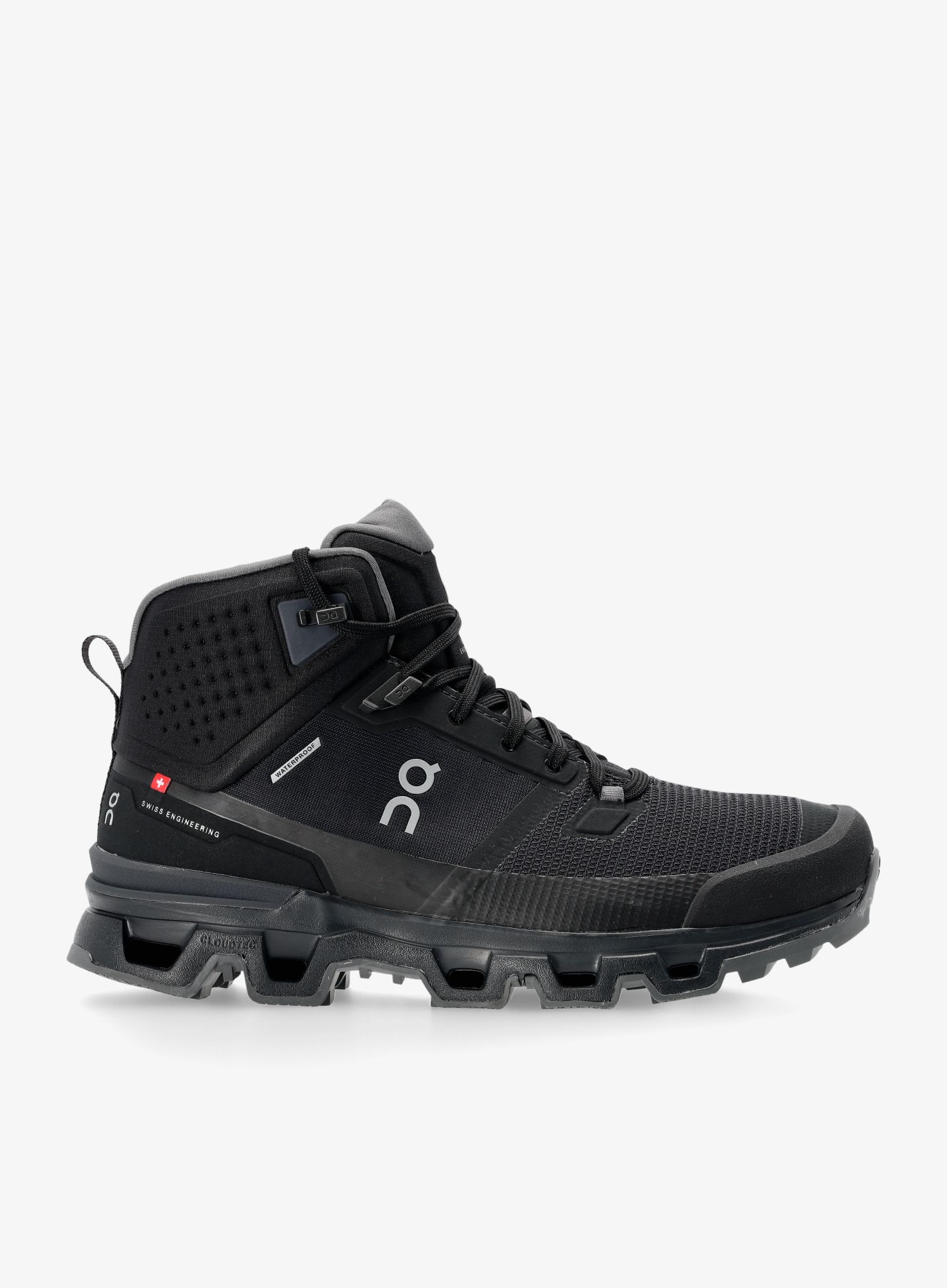 Pohodniški čevlji On Cloudrock 2 Waterproof - black/eclipse