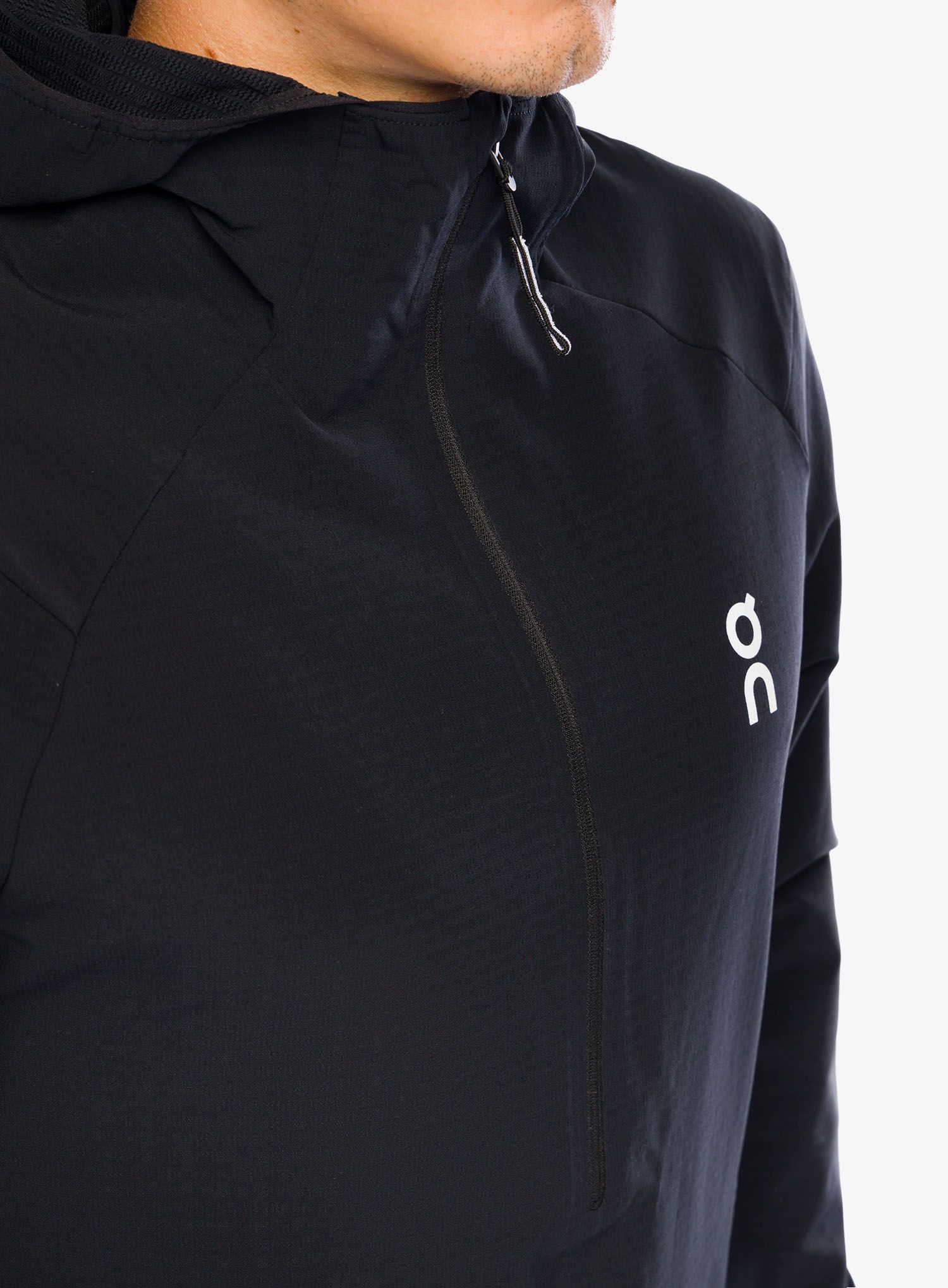 Tekaška jopica On Pace Hoodie - black