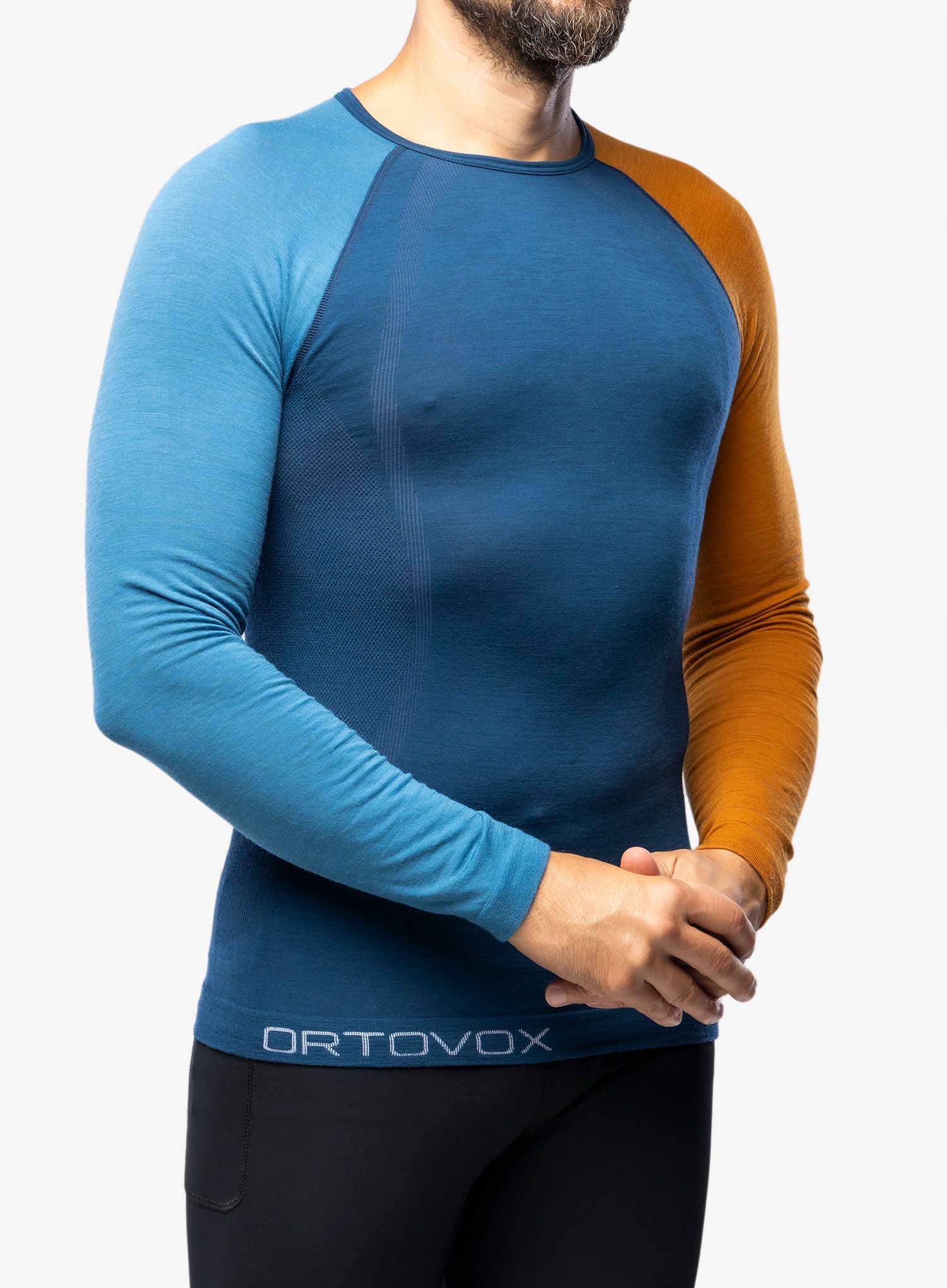 Termo flis jopa Ortovox 120 Comp Light Long Sleeve - petrol blue