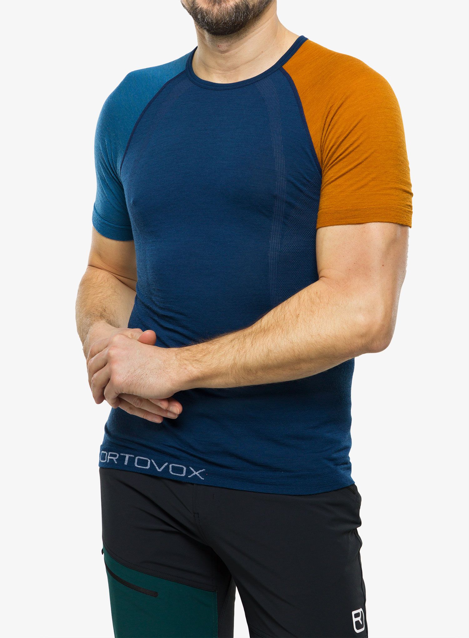 Termo majica Ortovox 120 Comp Light Short Sleeve - petrol blue
