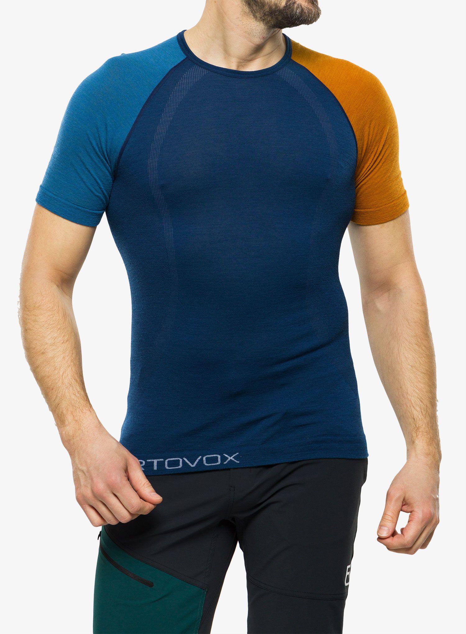 Termo majica Ortovox 120 Comp Light Short Sleeve - petrol blue