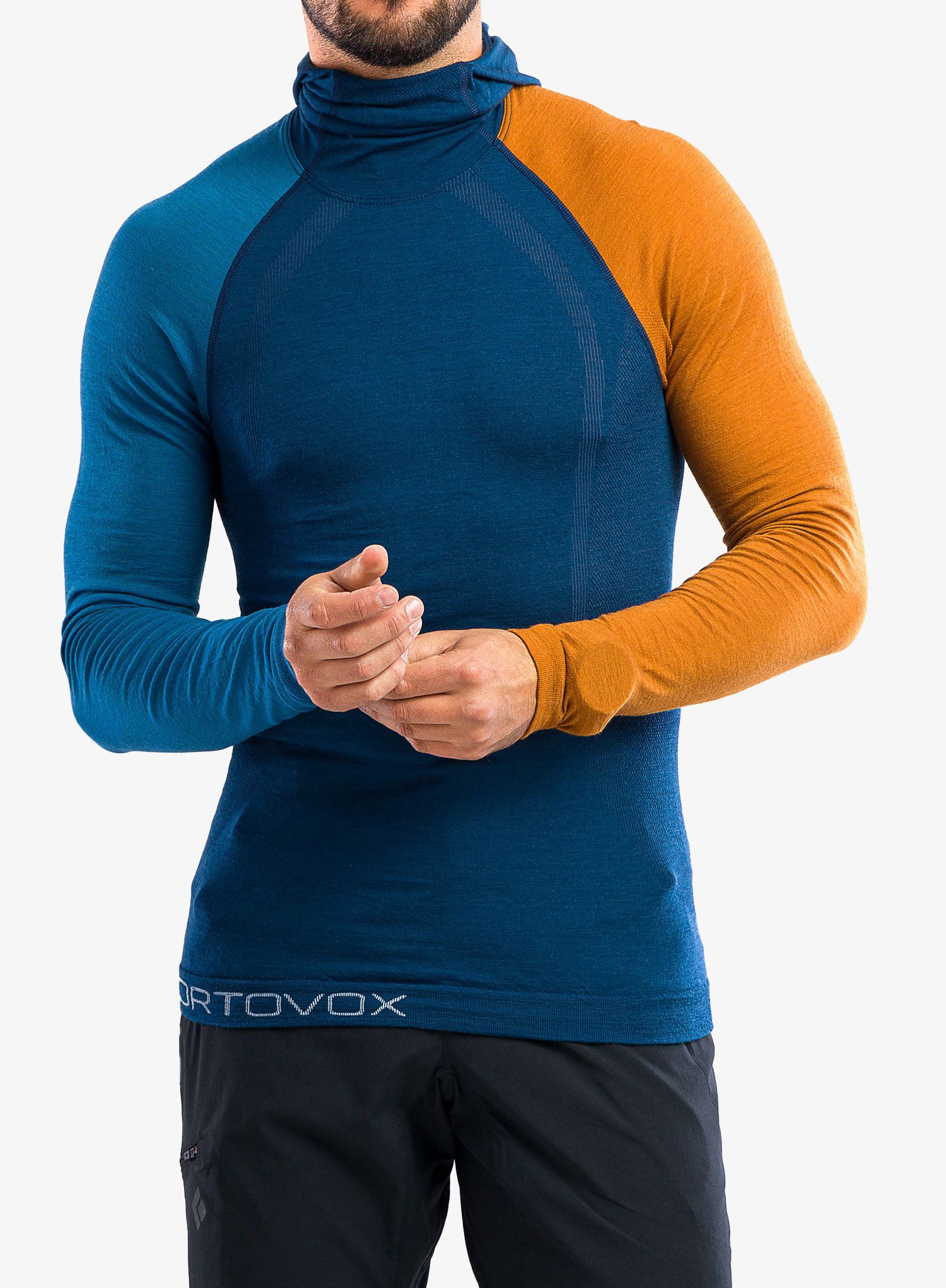 Termo flis jopa Ortovox 120 Comp Light Hoody - petrol blue