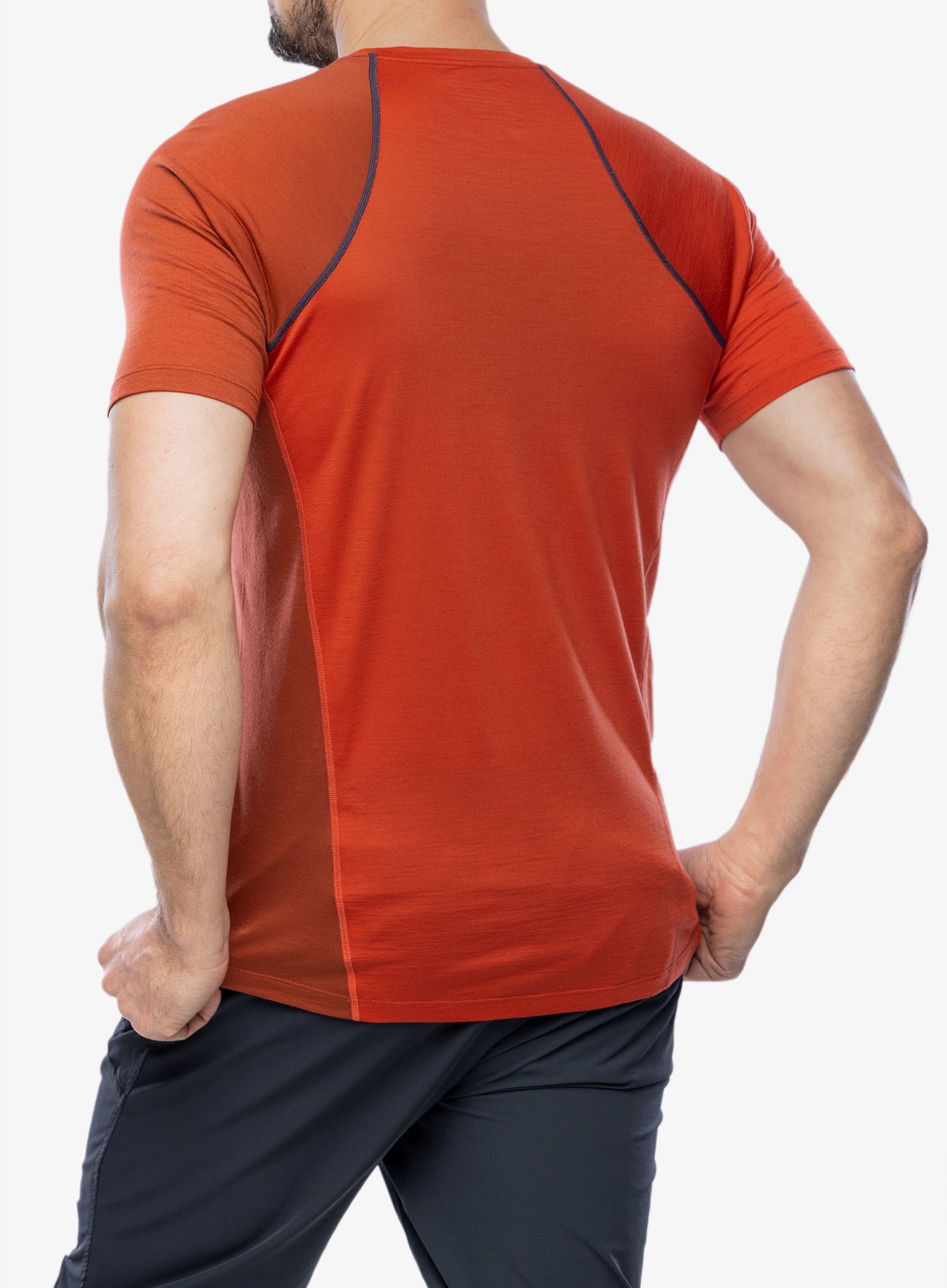 Merino majica Ortovox 120 Cool Tec Fast Upward TS - clay orange