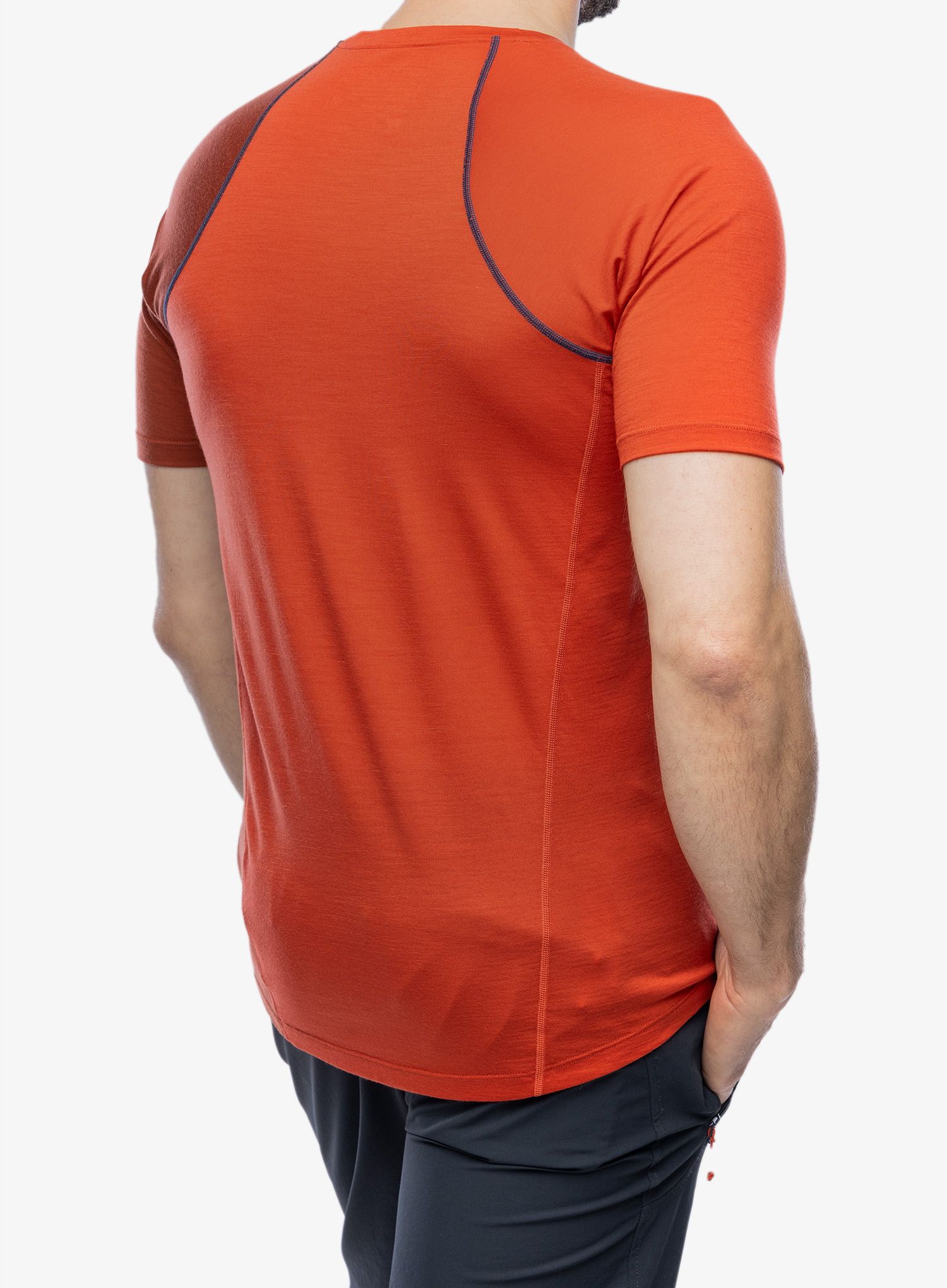 Merino majica Ortovox 120 Cool Tec Fast Upward TS - clay orange