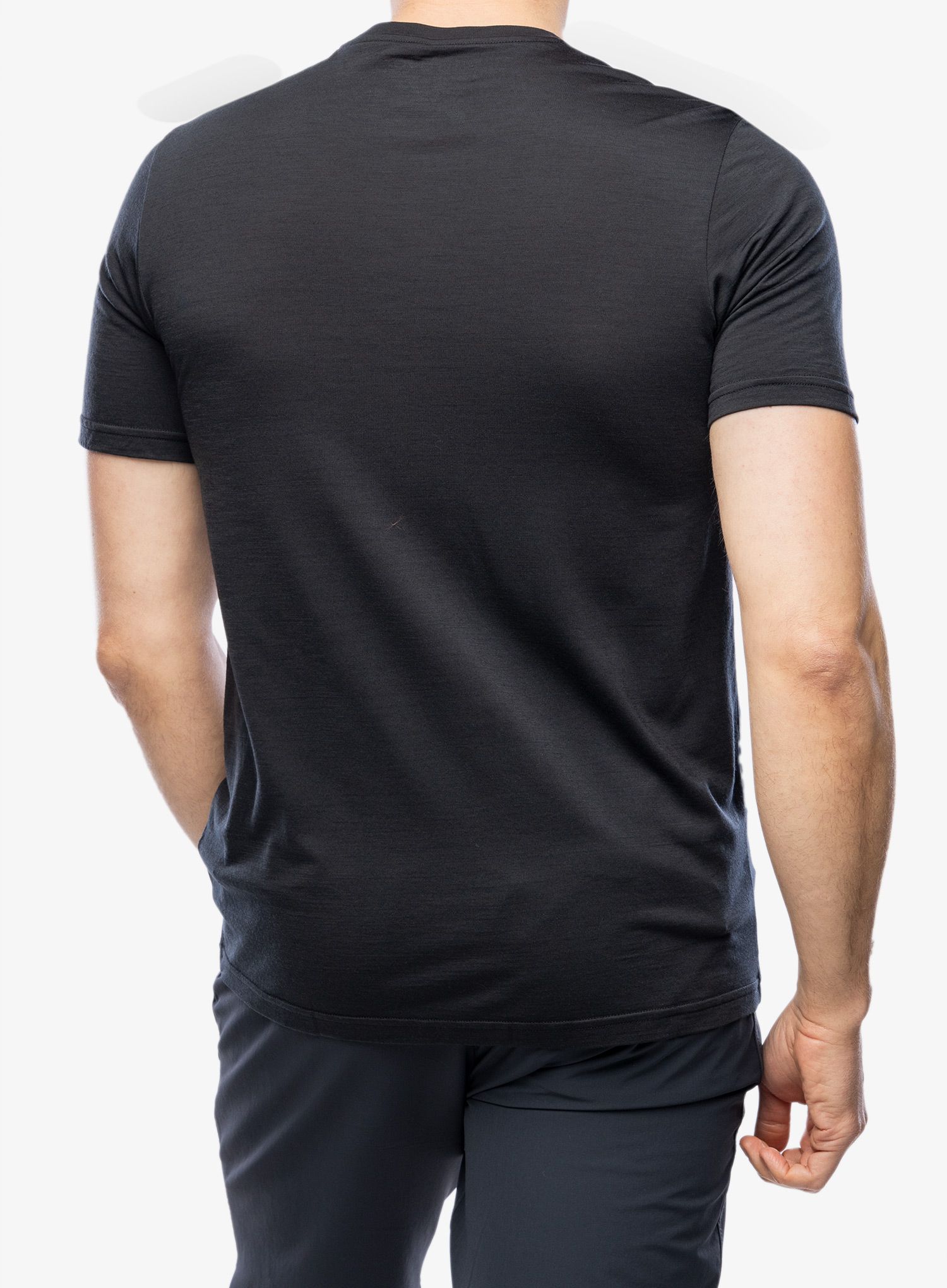Merino majica Ortovox 150 Cool Vintage Badge TS - black raven