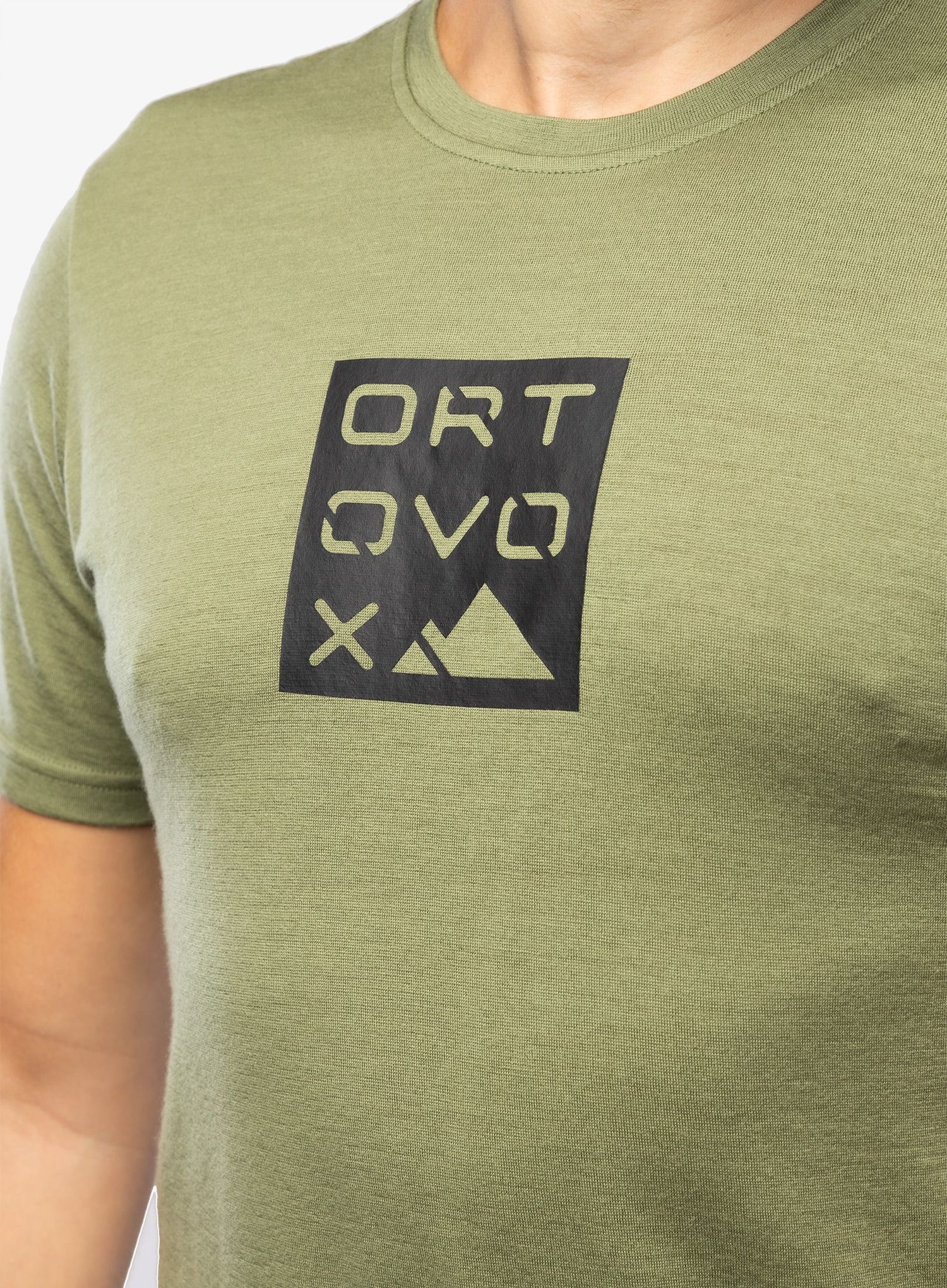 Merino majica Ortovox 185 Merino Square TS - wild herbs